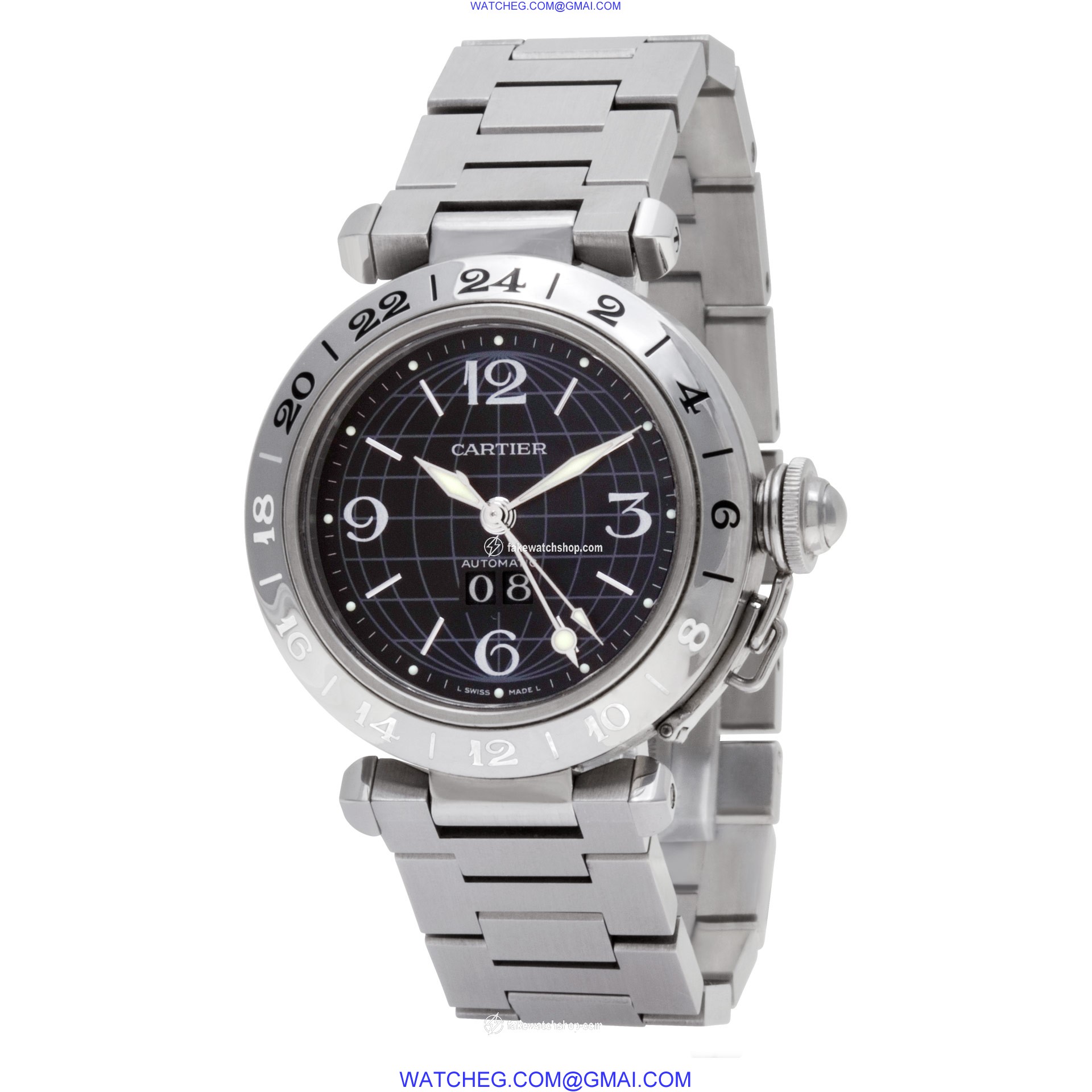 Cartier W31049M7 Pasha C Automatic Unisex Stainless Steel 3