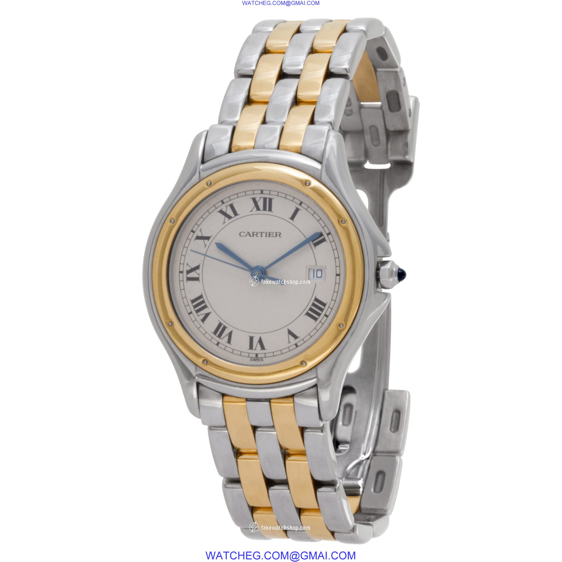 Cartier 17904 Cougar Quartz Unisex Stainless Steel 3