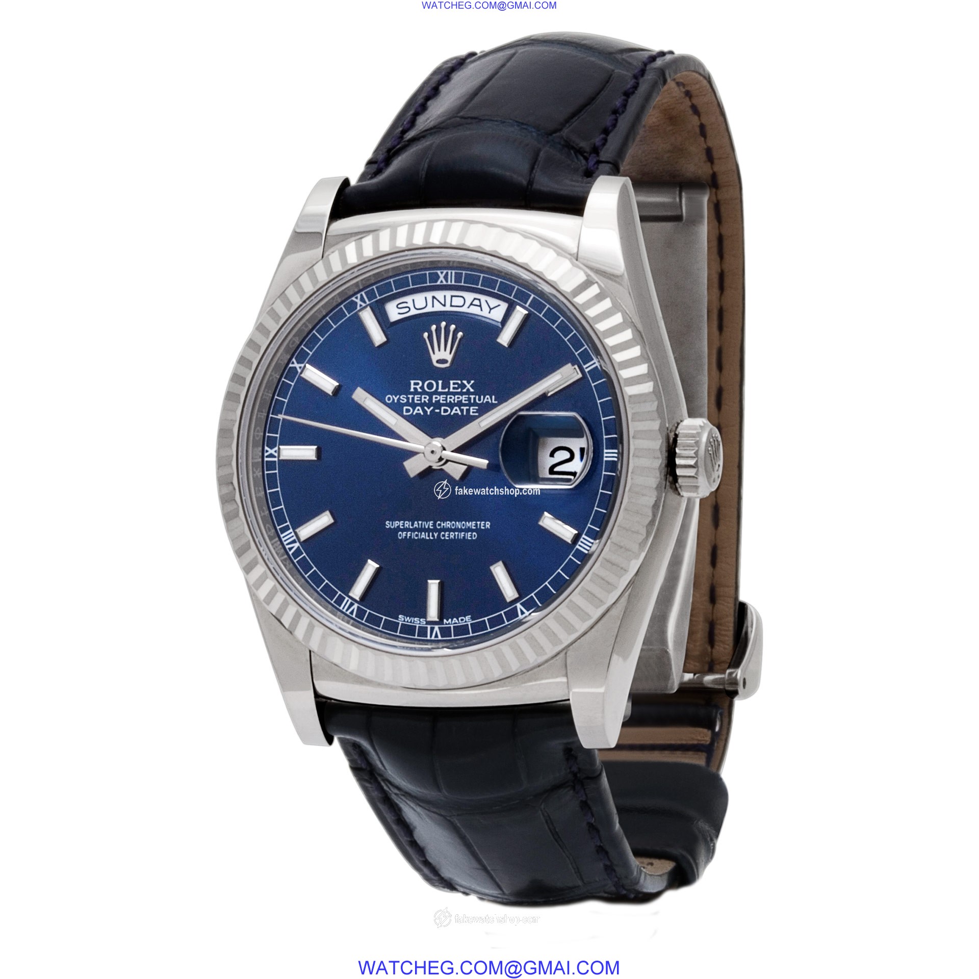 Rolex 118139 Day-Date Automatic Male 18k White Gold 3