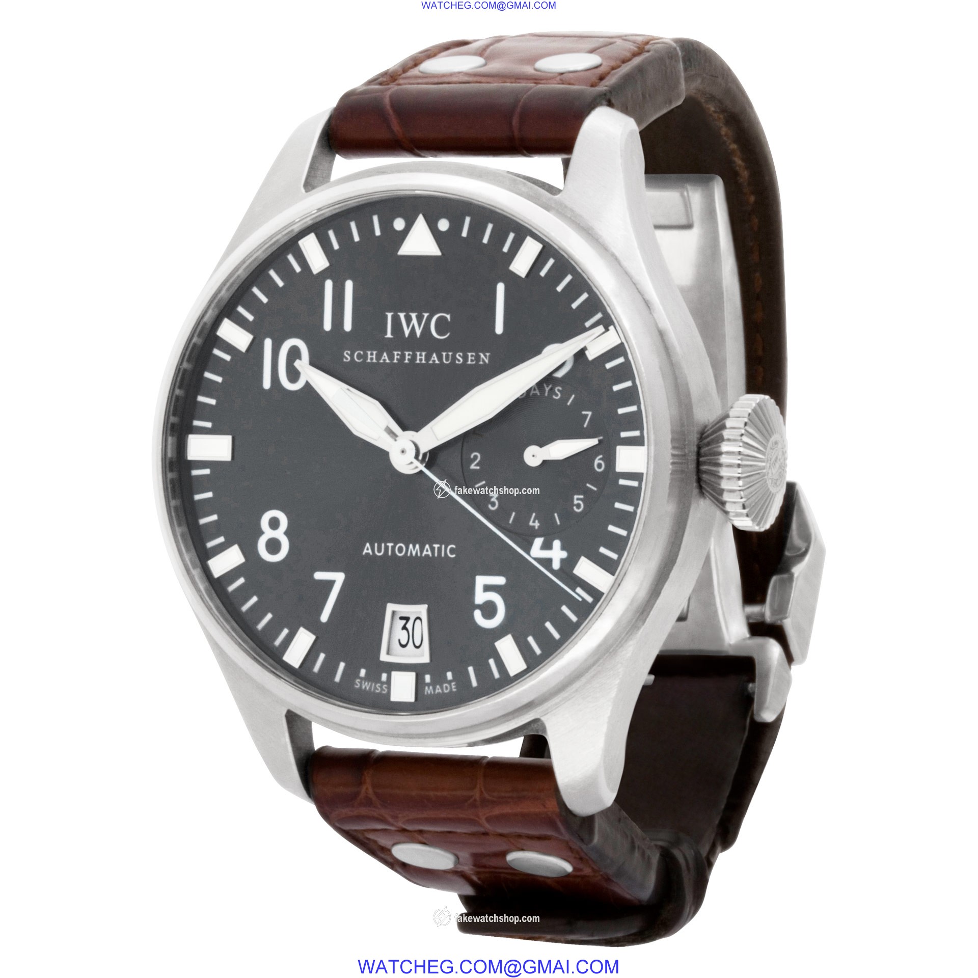 IWC iw500402 Big Pilot Automatic Male 18k White Gold 3