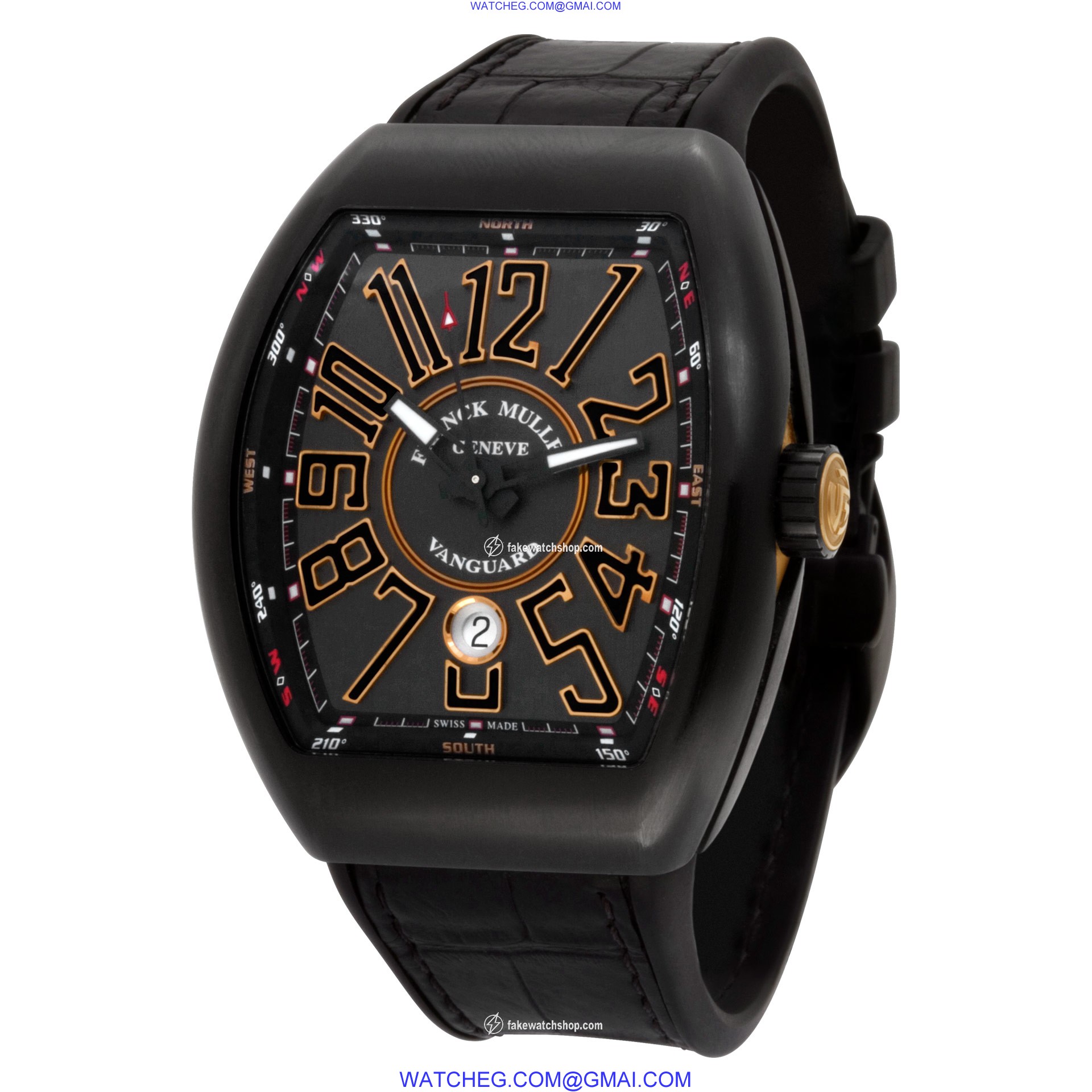 Franck Muller V 45 SC DT NR BR Vanguard Automatic Male Black Titanium 3