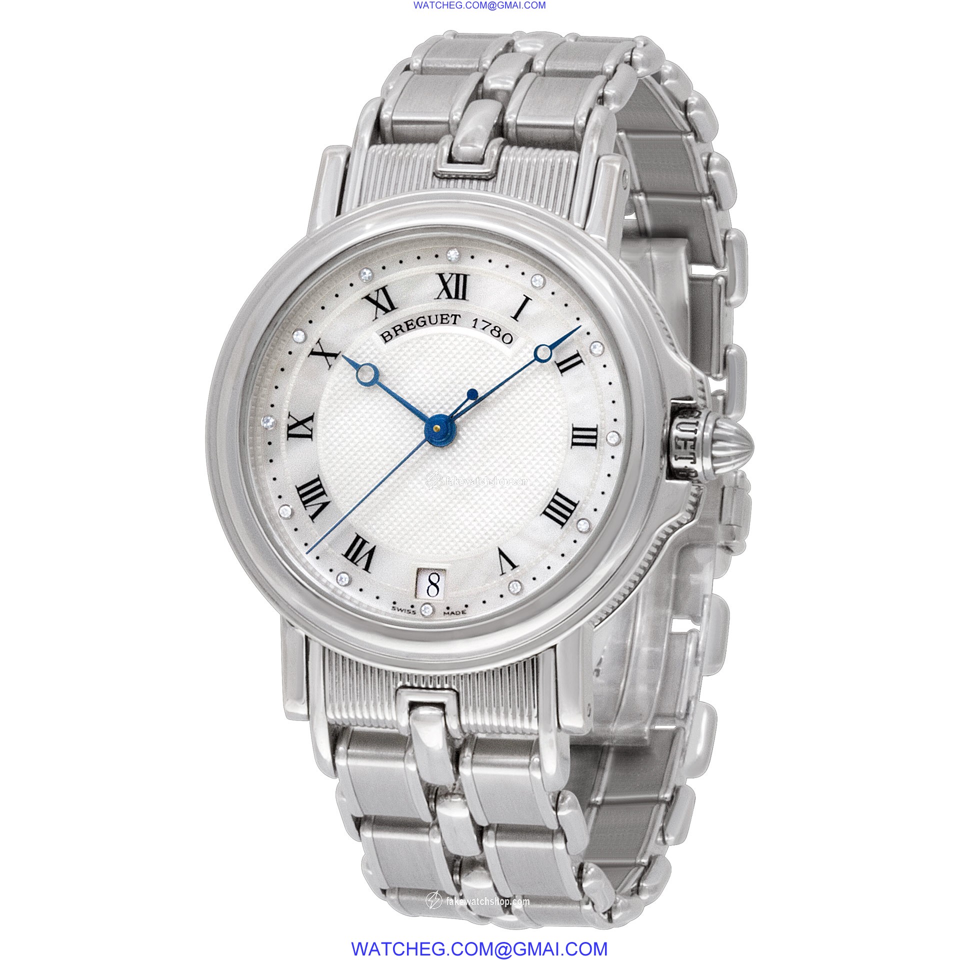 Breguet 1780E Marine Automatic Female 18k White Gold 3