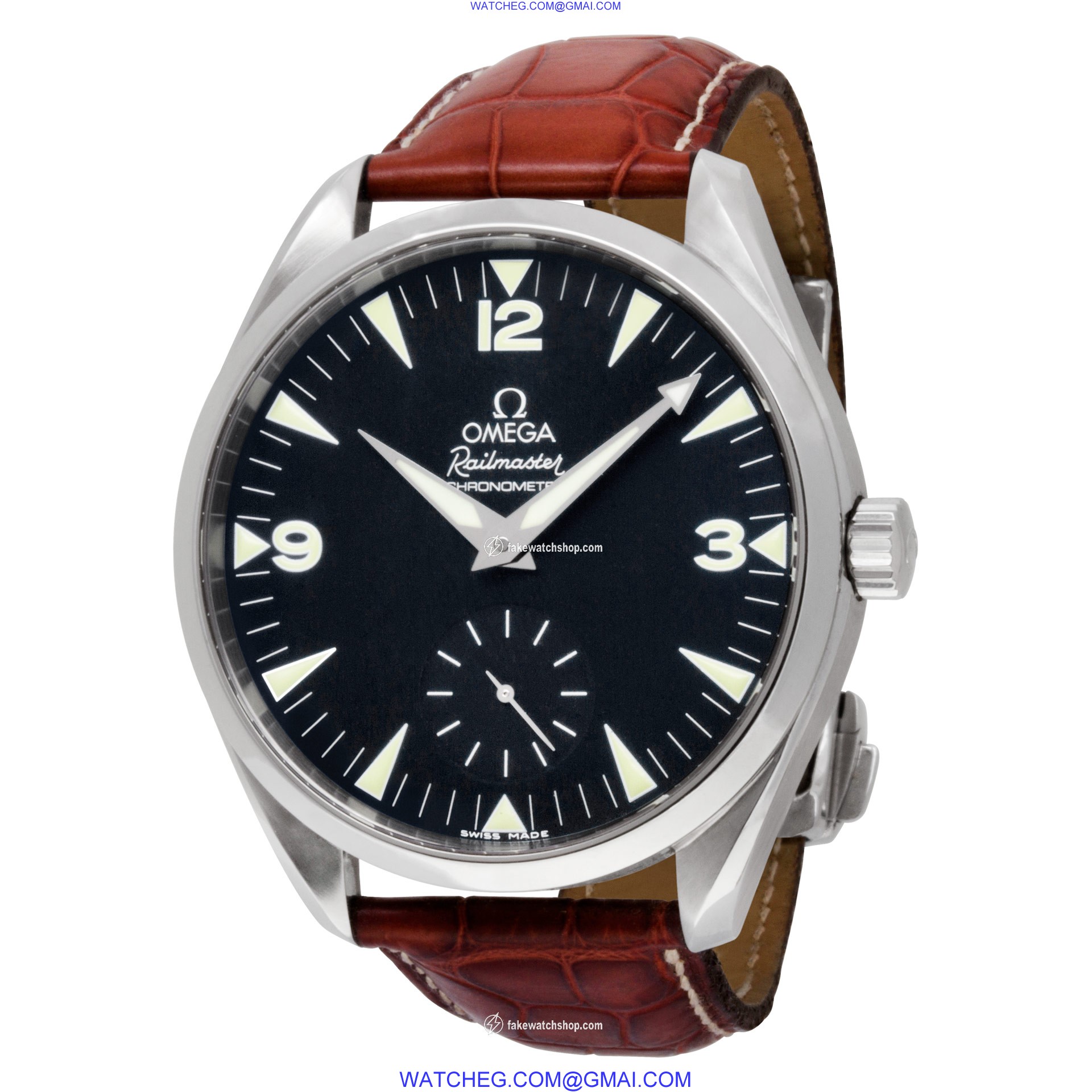Omega 2806.52.37 Railmaster Manual Male Stainless Steel 3