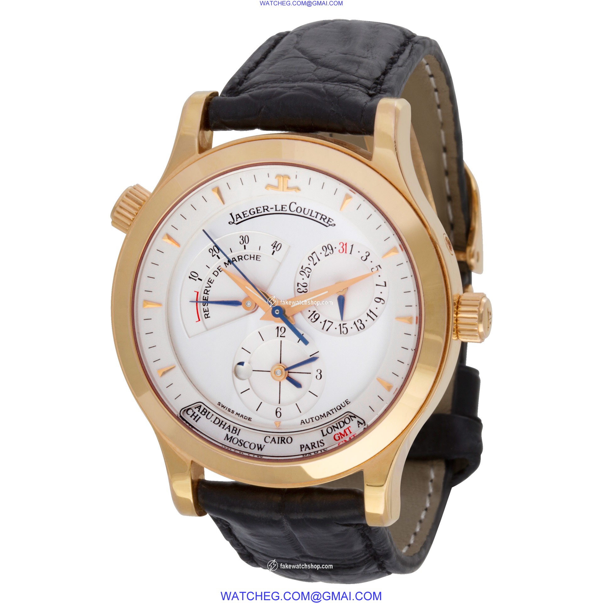 Jaeger LeCoultre 142.2.92 Master Geographic Automatic Male 18k rose gold 3