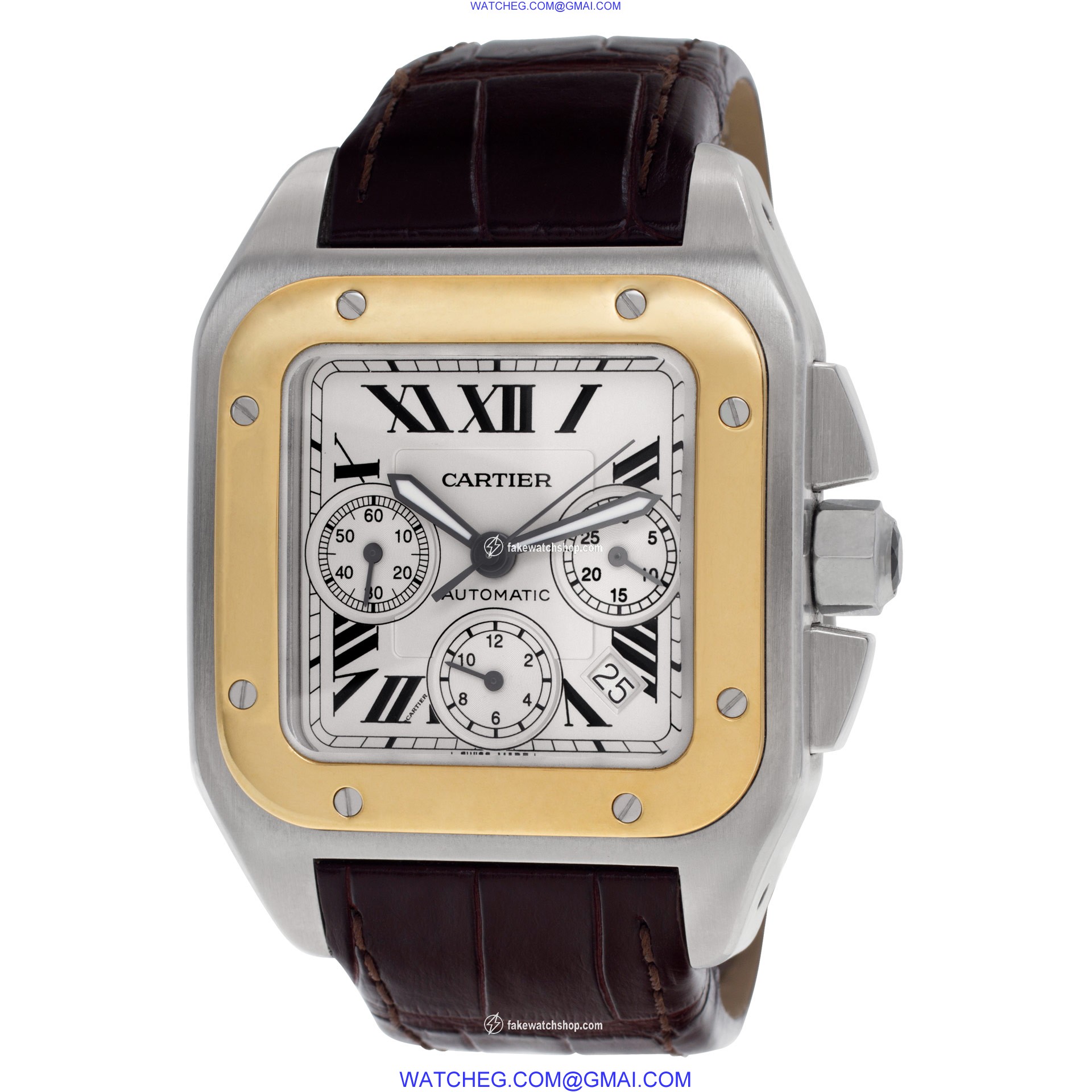 Cartier W20091X7 Santos 100 Automatic Male Stainless Steel 3