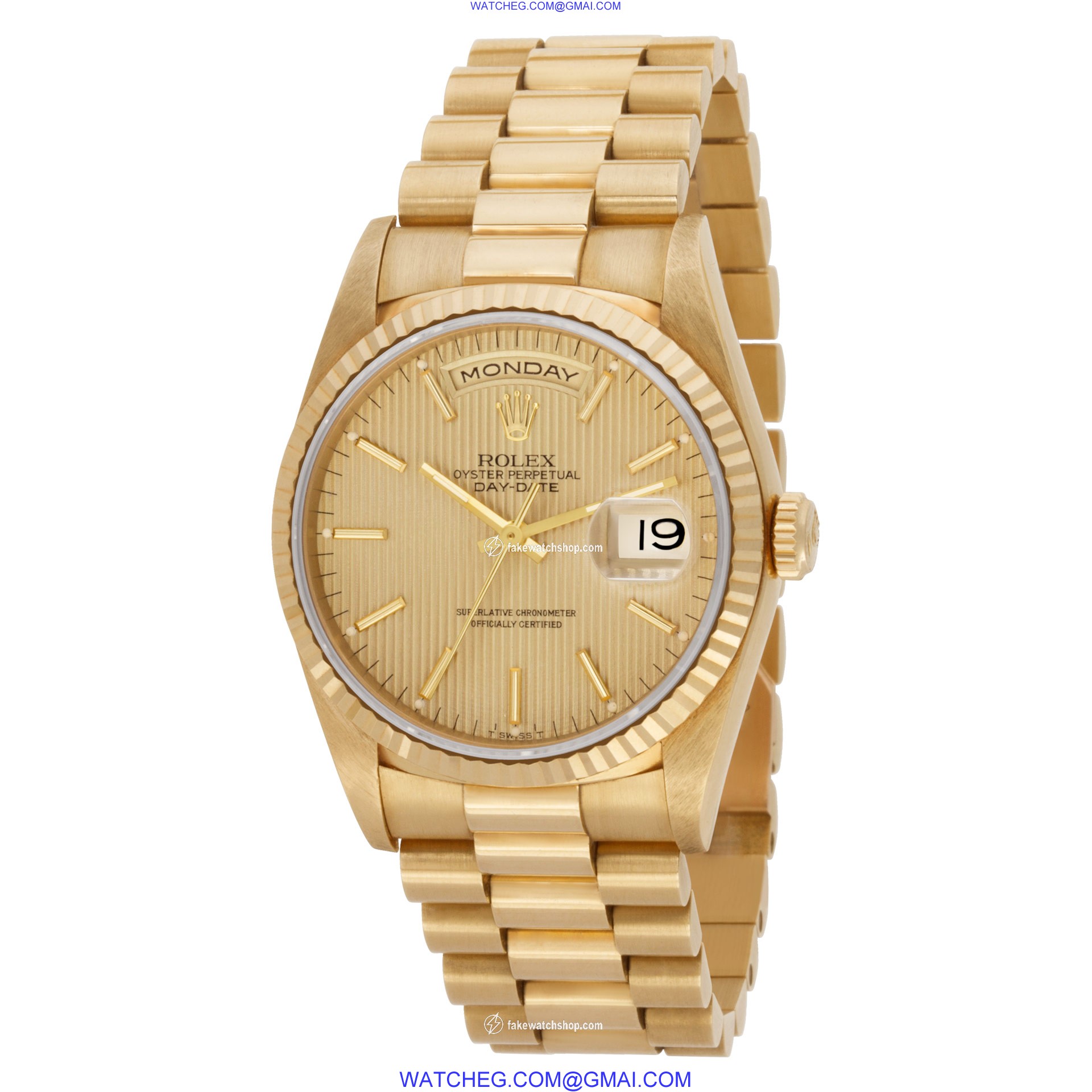Rolex 18238 Day-Date Automatic Male 18k Yellow Gold 3