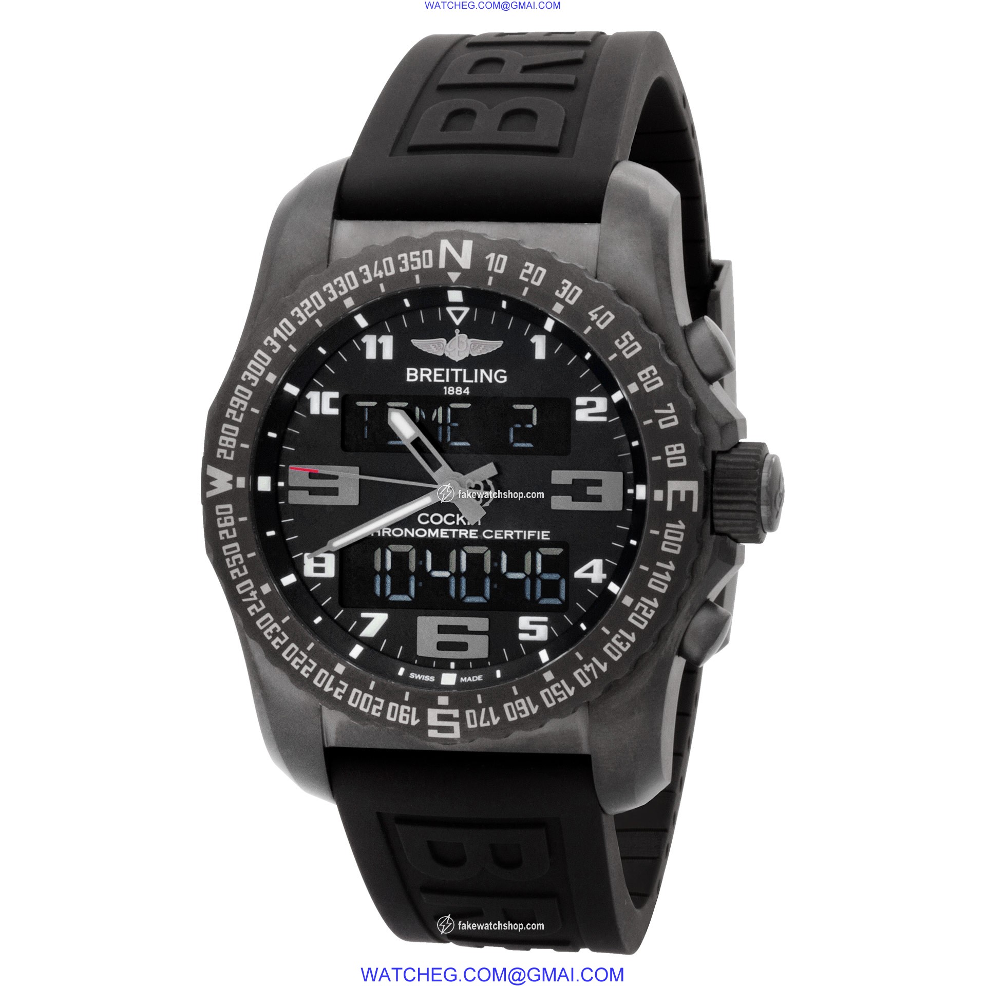 Breitling VB5010 Cockpit Quartz Male Titanium 3