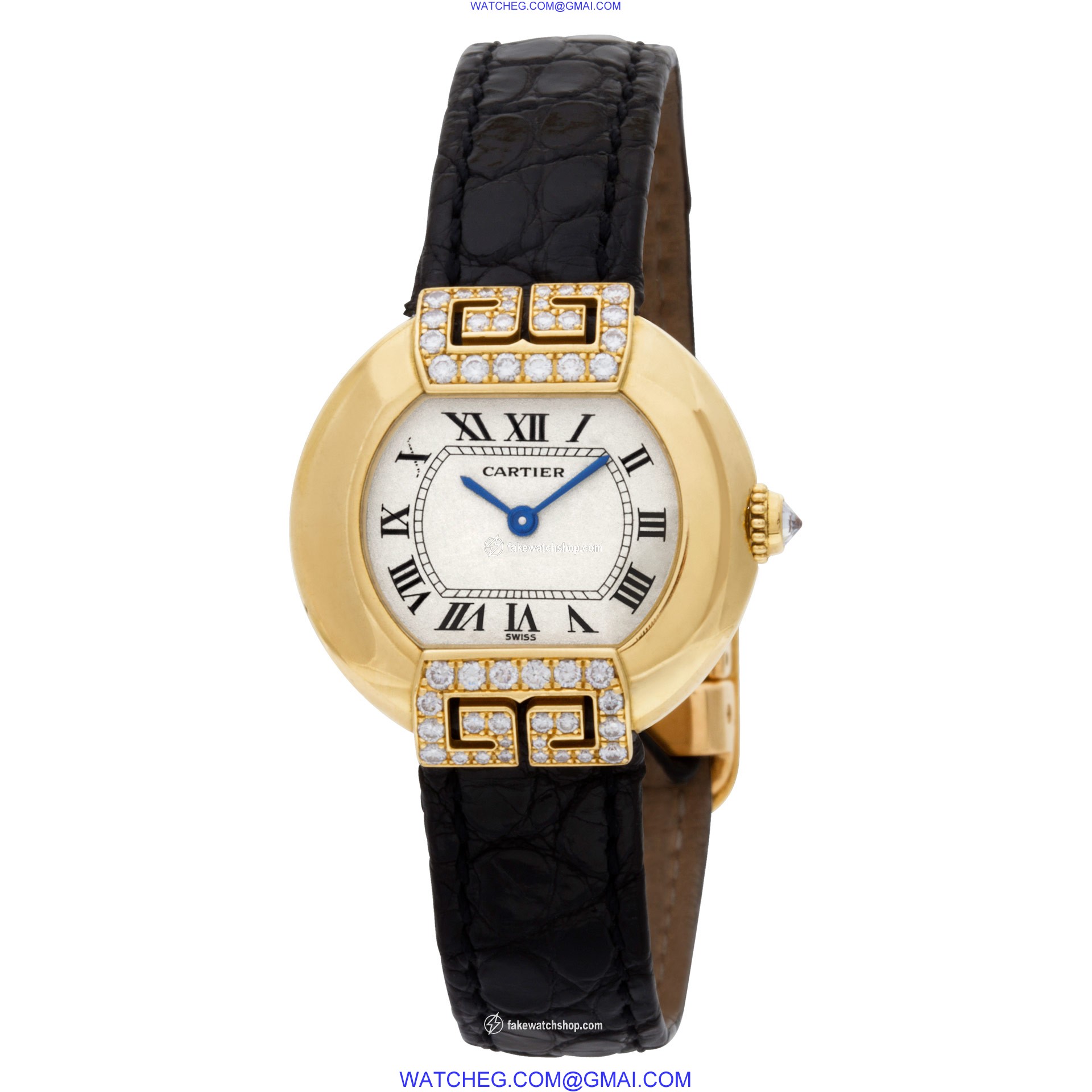 Cartier 1480 Ellipse Quartz Female 18k yellow gold 3