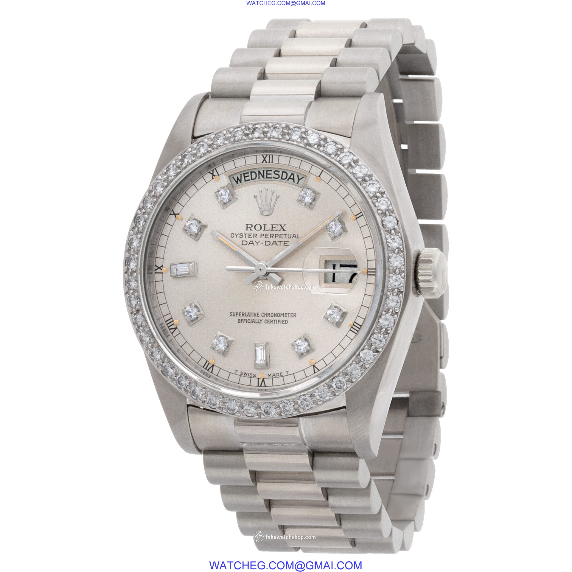 Rolex 18039 Day-Date Automatic Male 18k White Gold 3