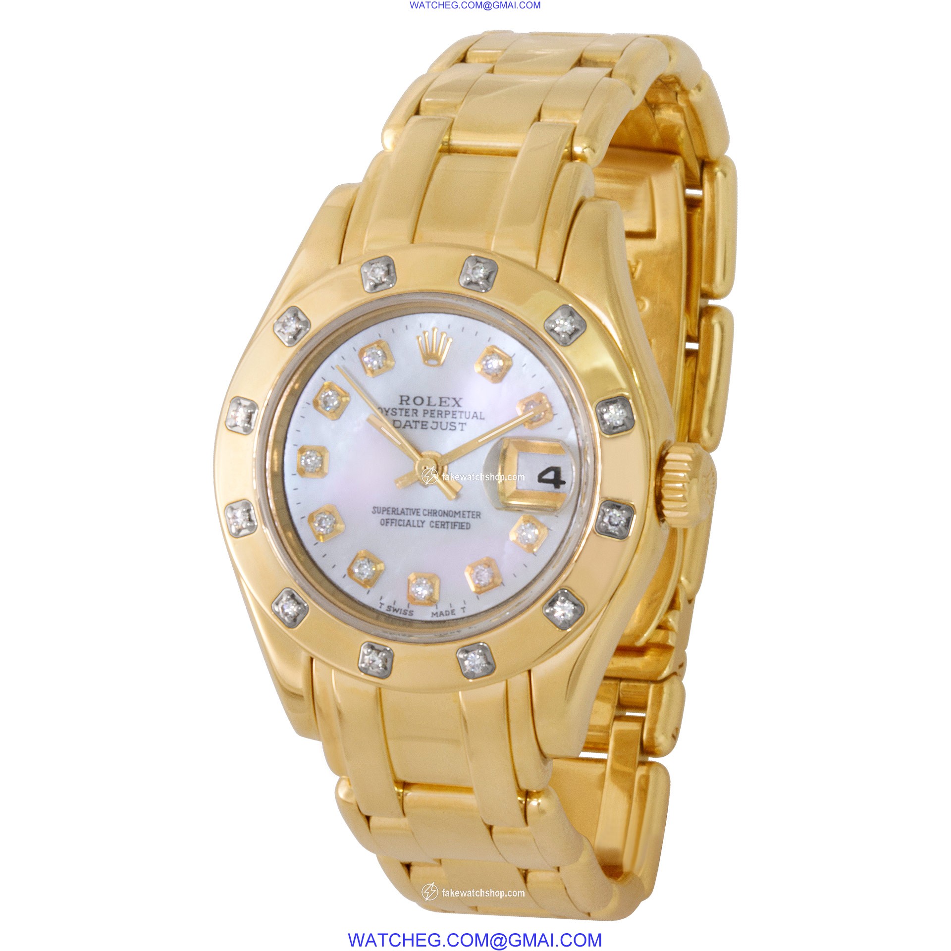 Rolex 80318 Pearlmaster Automatic Female 18k yellow gold 3
