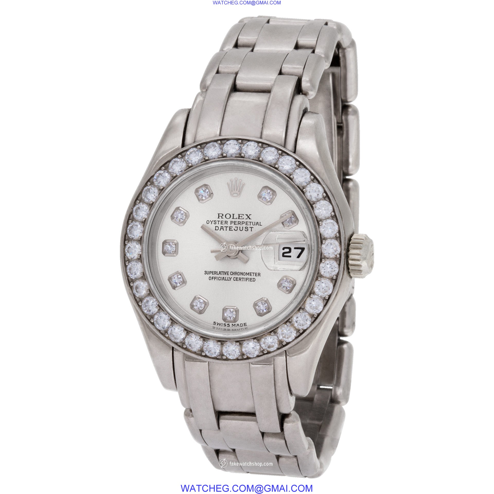 Rolex 69299 Pearlmaster Automatic Female 18k White Gold 3