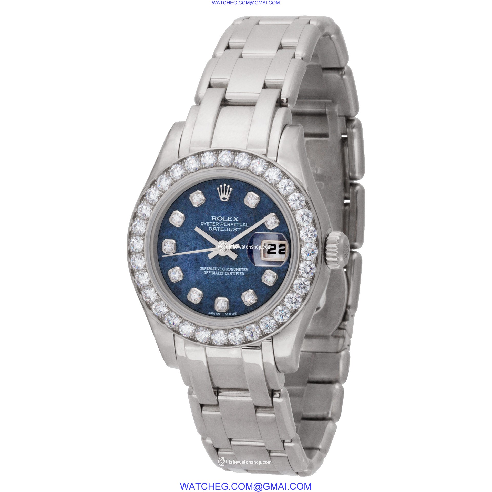 Rolex 80299 Pearlmaster Automatic Female 18k White Gold 3