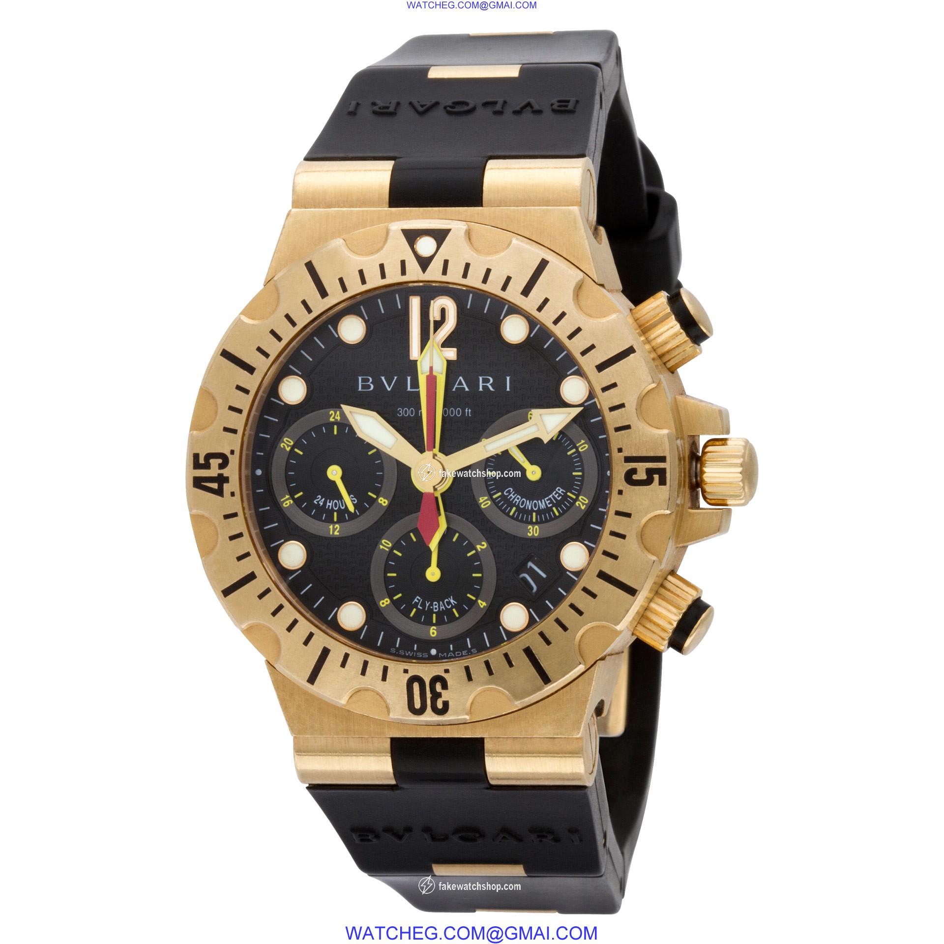 Bvlgari SC40GVD Diagono Automatic Male 18k yellow gold 3
