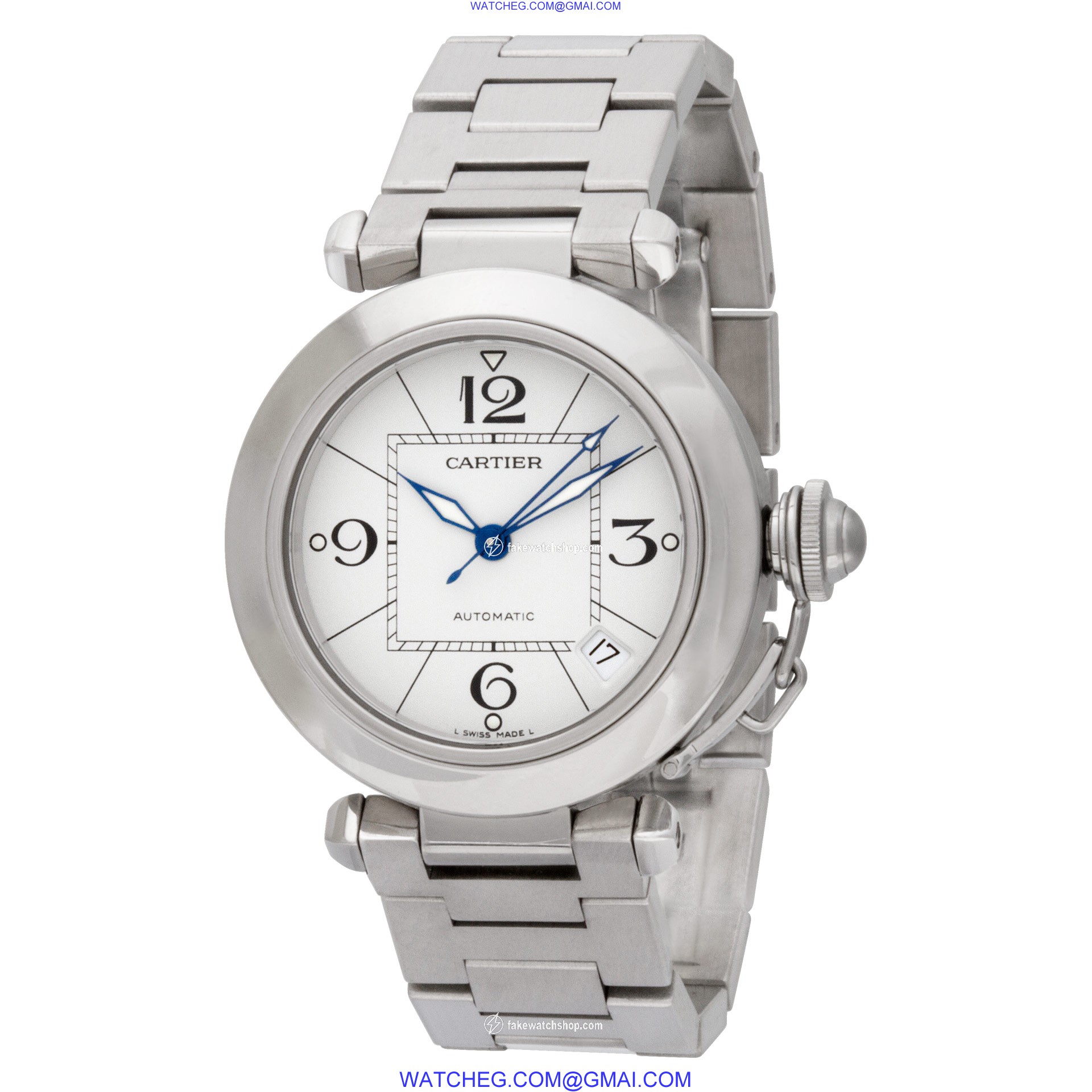 Cartier 2324 Pasha 35 Automatic Unisex Stainless Steel 3