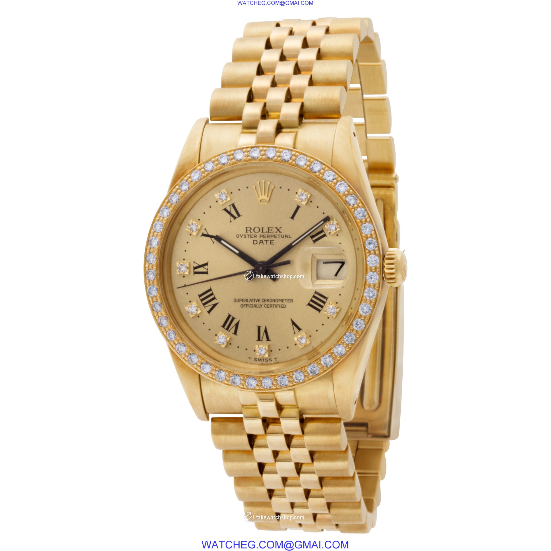 Rolex 15037 Date Automatic Unisex 18k yellow gold 3