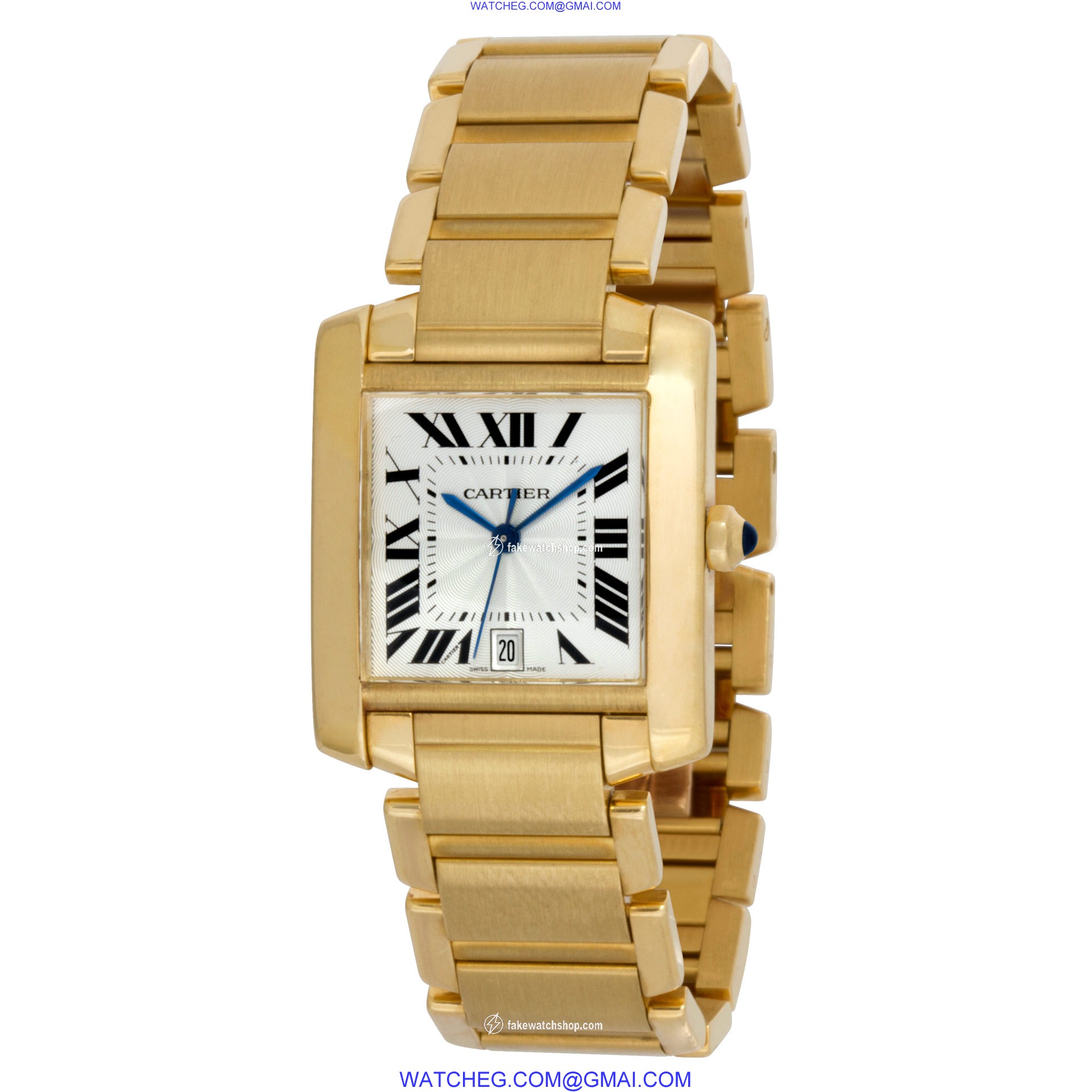 Cartier W50001R2 Tank Francaise Automatic Unisex 18k yellow gold 3