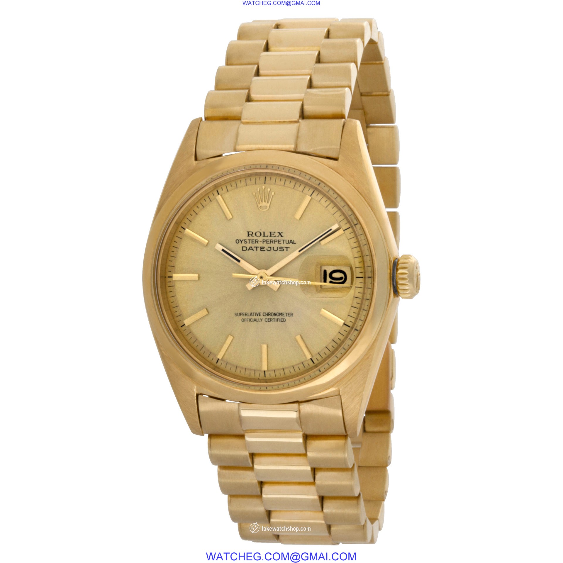 Rolex 1602 Datejust Automatic Male 18k yellow gold 3
