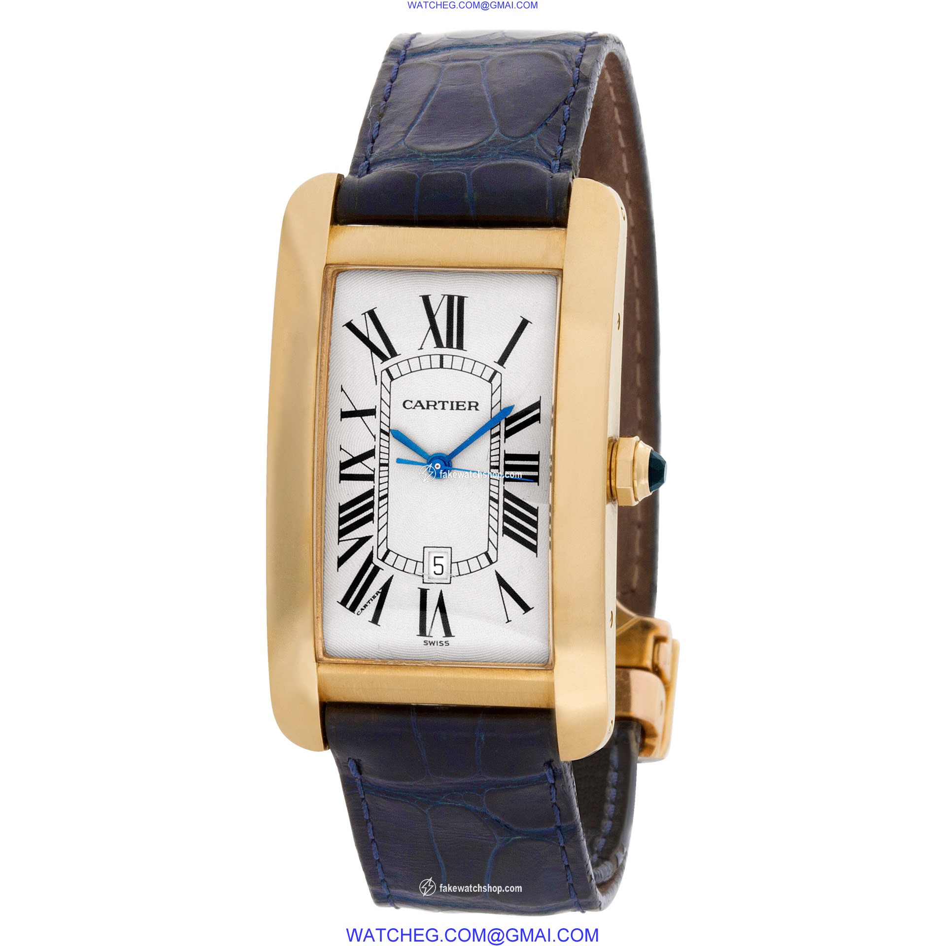 Cartier W5603156 Tank Americaine Automatic Male 18k yellow gold 3