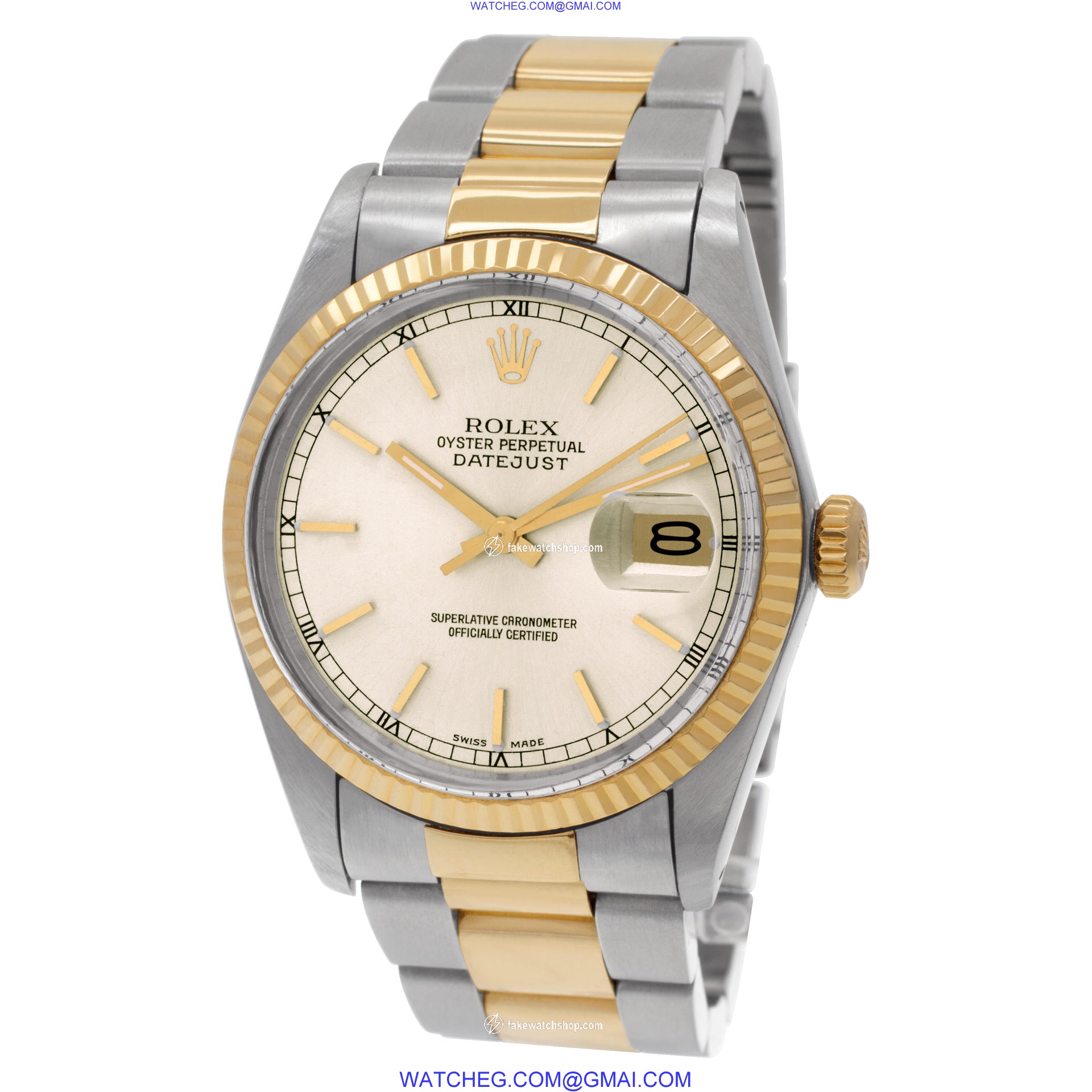 Rolex 16000 Datejust Automatic Male 18k gold & Stainless Steel 3
