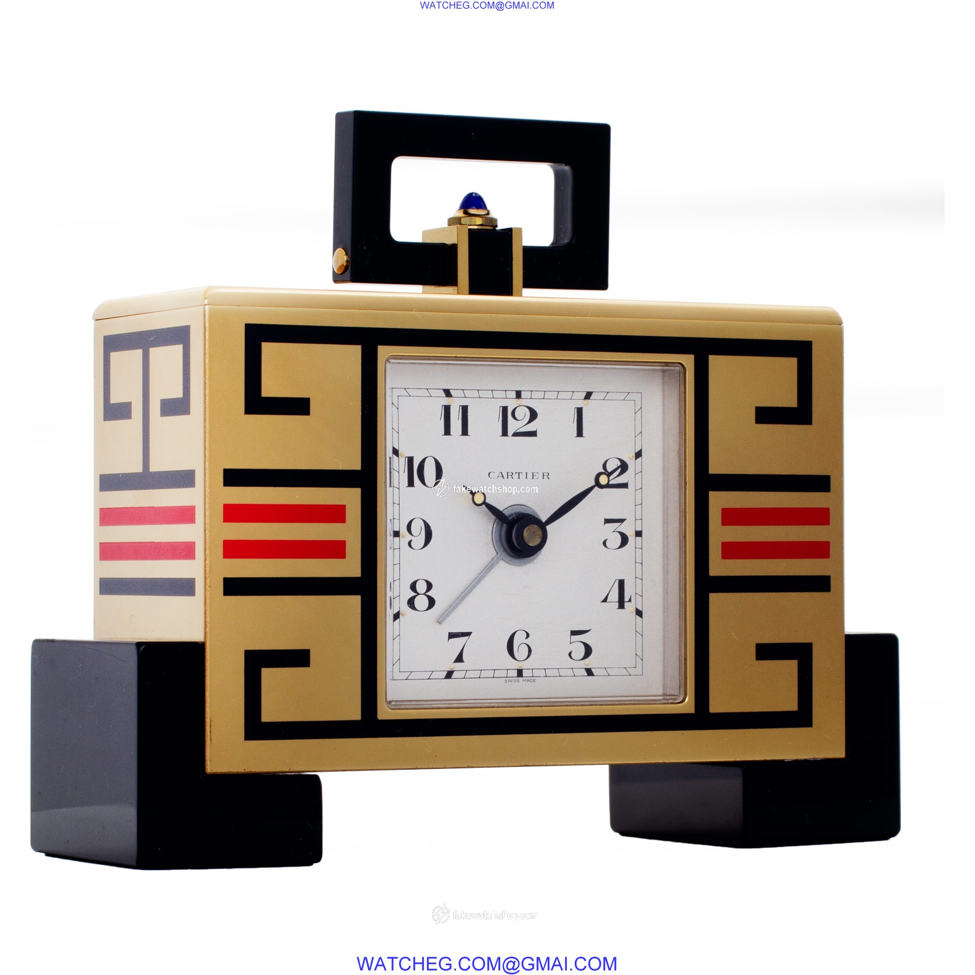 Cartier 123 Clock Quartz Unisex Brass 3