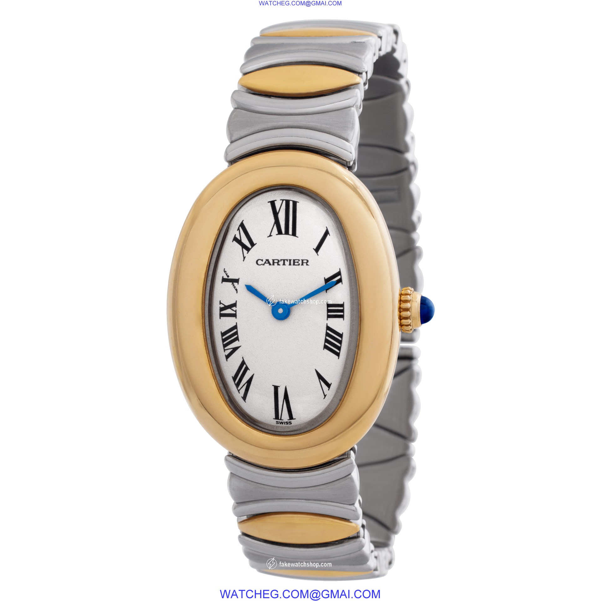 Cartier W15045D8 Baignoire Quartz Female 18k yellow gold 3