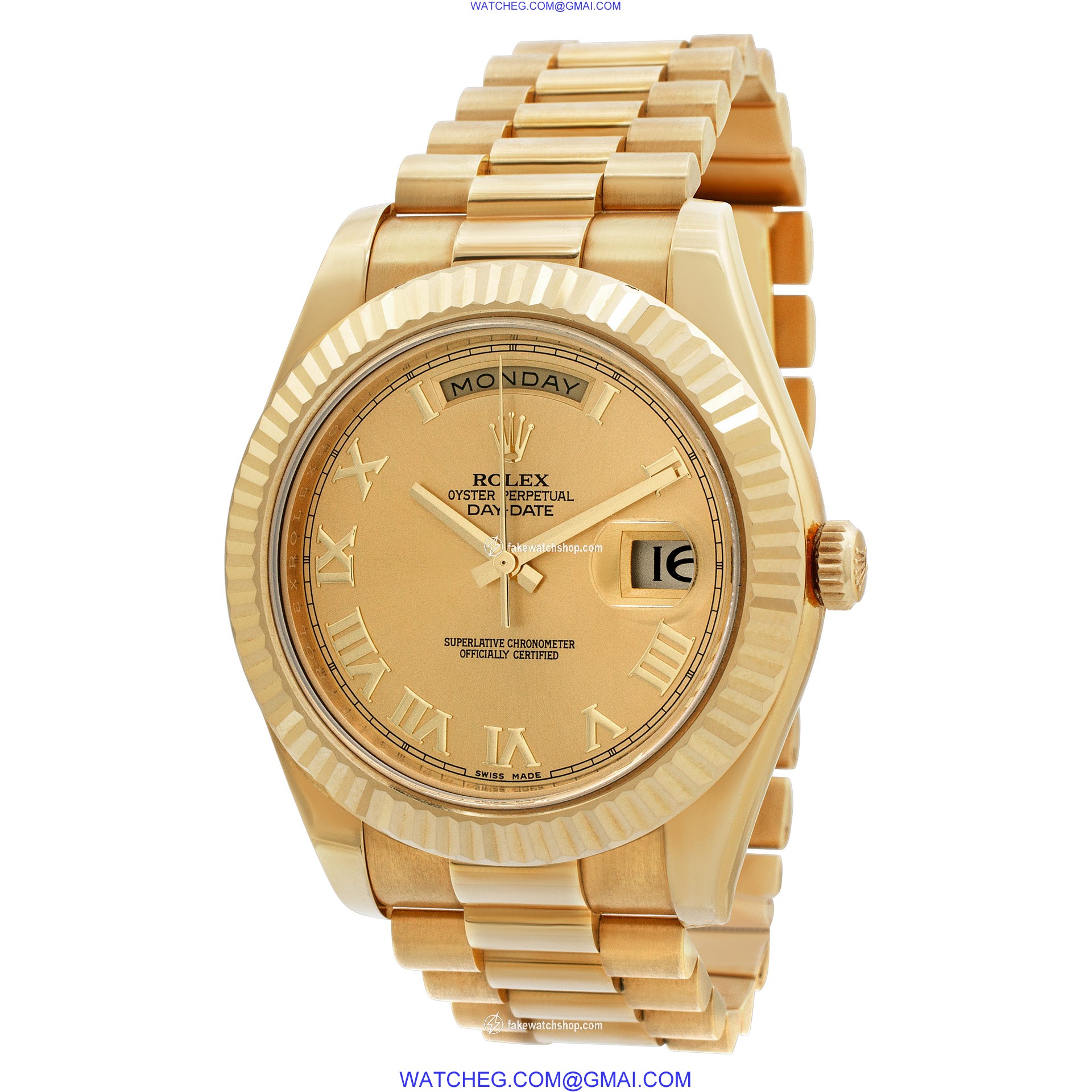 Rolex 218238 Day-Date II Automatic Male 18k yellow gold 3