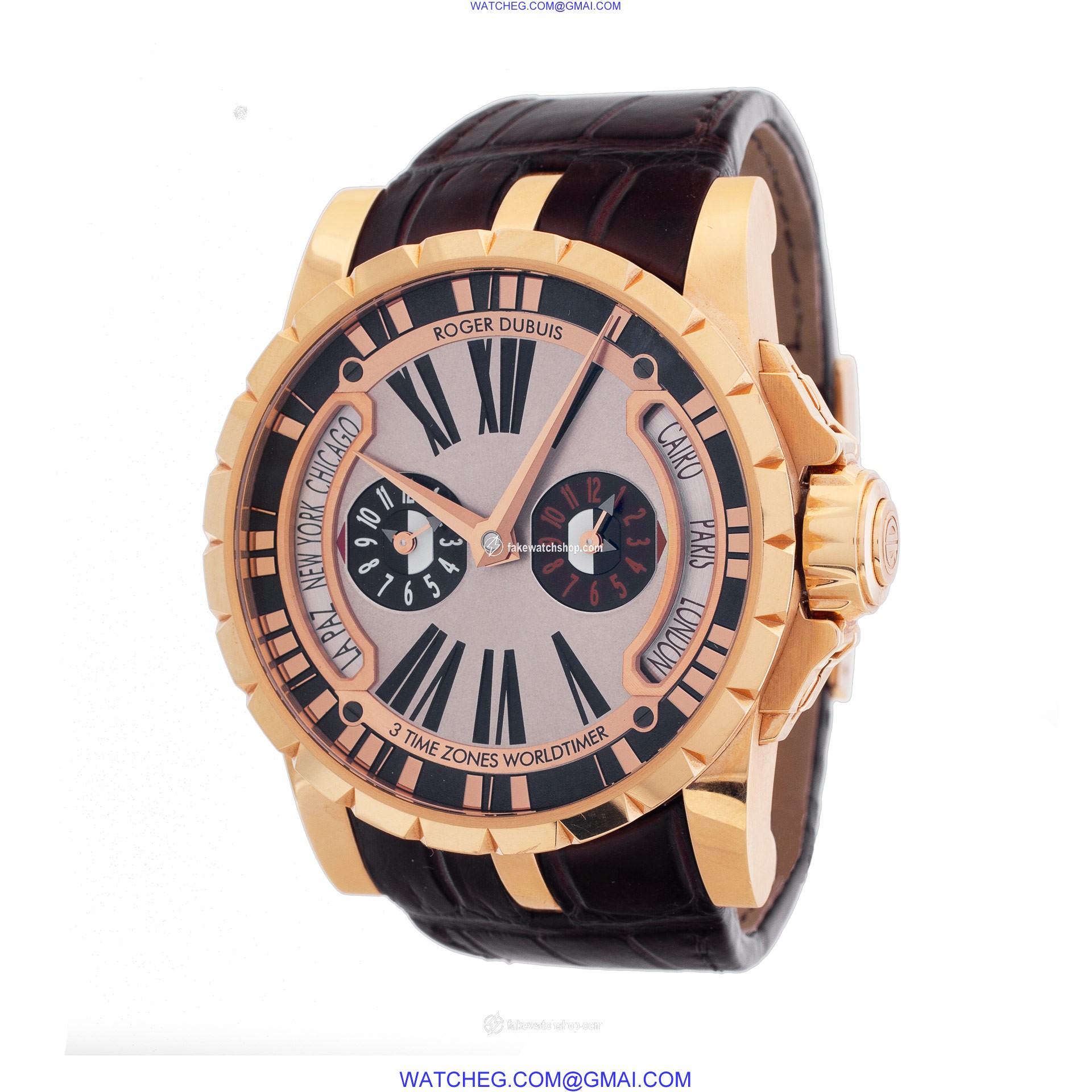 Roger Dubuis EX45 1448 50 00/03R14/B Excalibur Automatic Male 18k rose gold 3