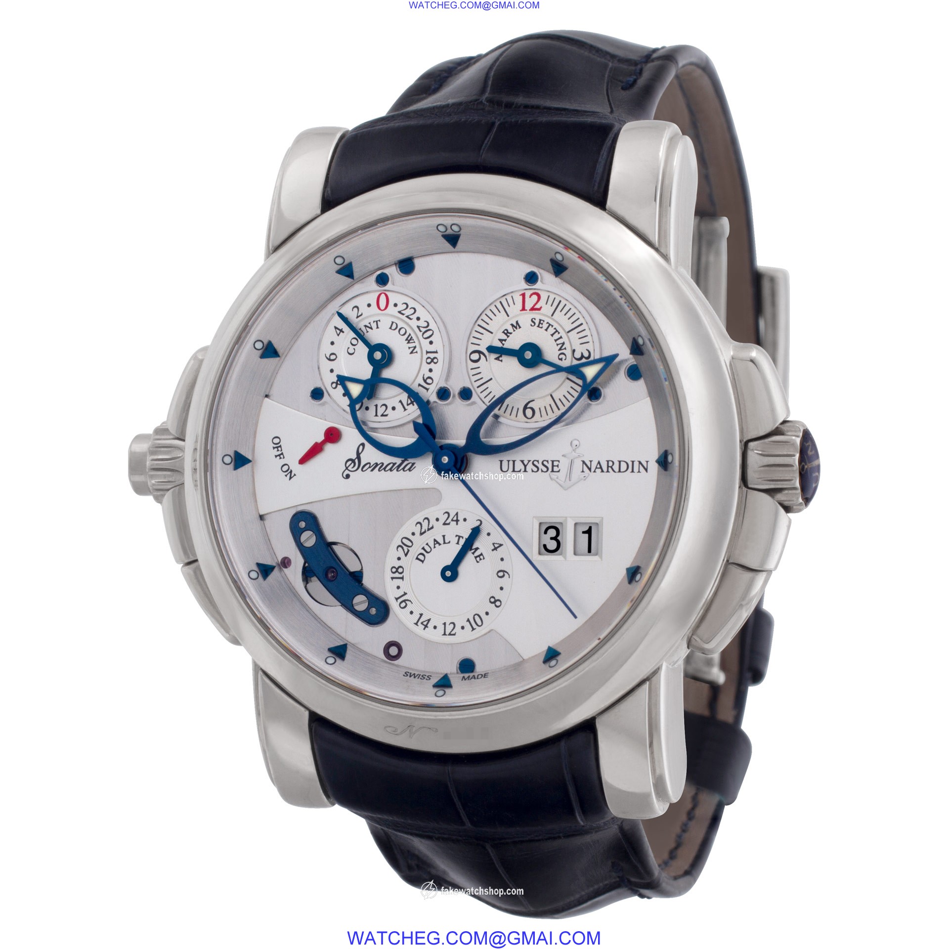Ulysse Nardin 670-88 Circa 2015 Sonata Cathedral Automatic Male 18k White Gold 3