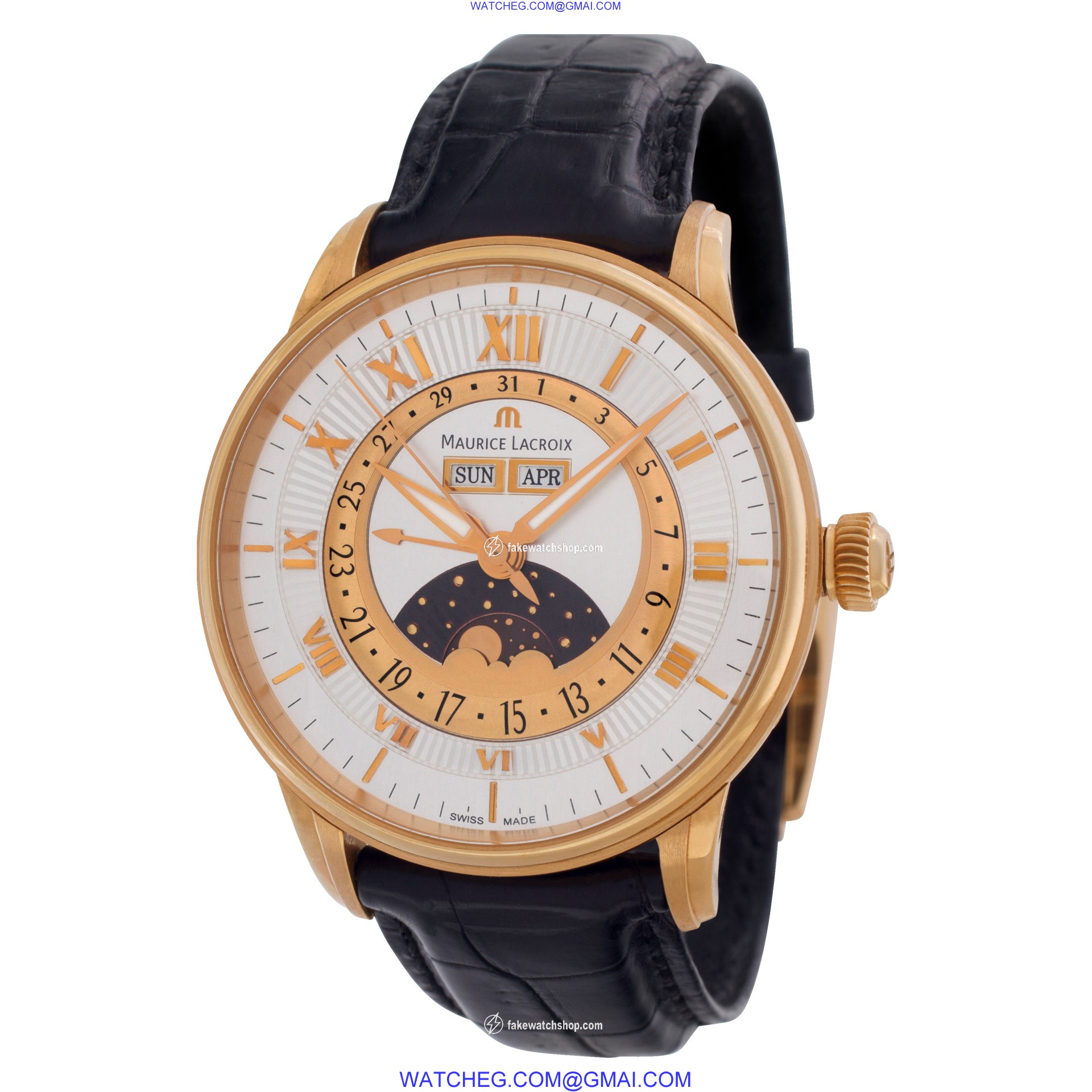 Maurice Lacroix MP6428-PG101-11E Masterpiece Phase de Lune Automatic Male 18k rose gold 3