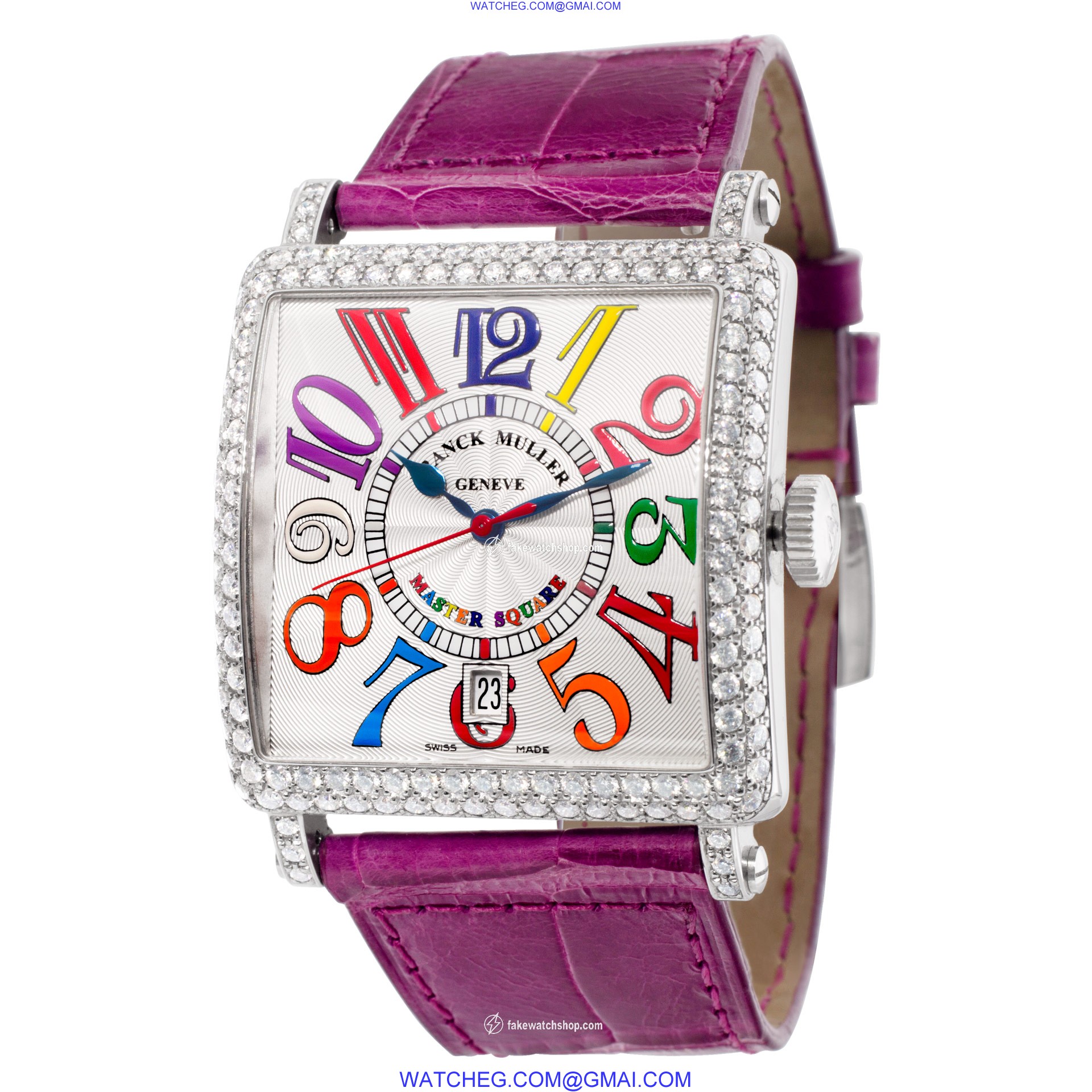 Franck Muller 6000 H SC DT COLDRM V D Color Dreams Automatic Female 18k White Gold 3
