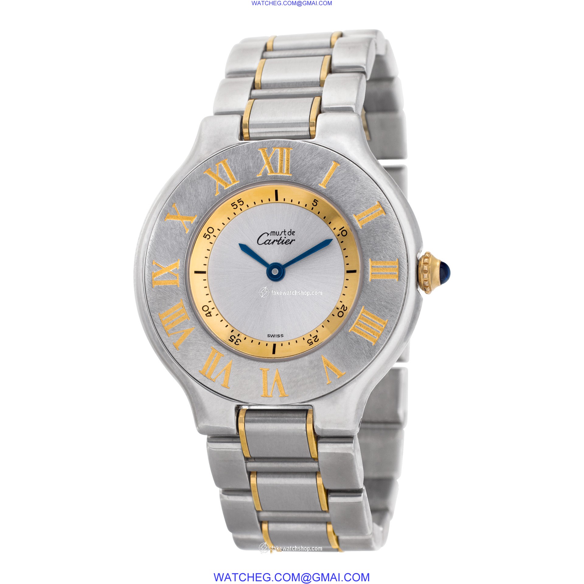 Cartier 1330 Must 21 Quartz Female Stainless Steel 3