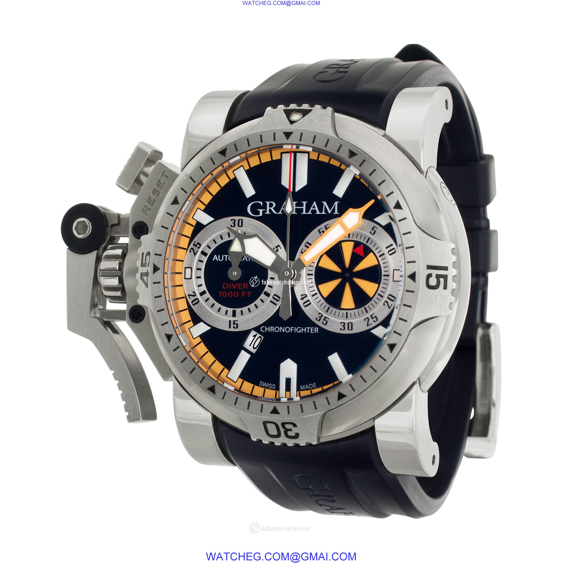 Graham  2OVES.B15A Chronofighter Automatic Male Stainless Steel 3