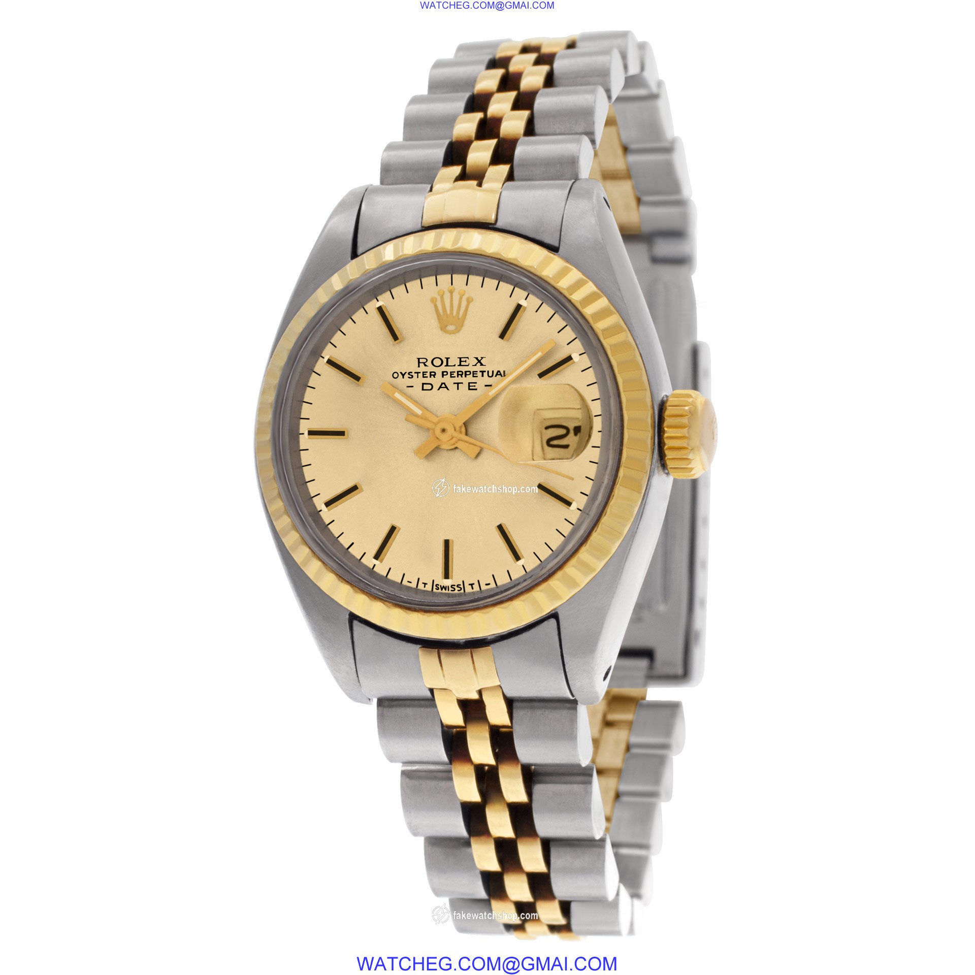 Rolex 6917 Date Automatic Female 14k gold & Stainless Steel 3