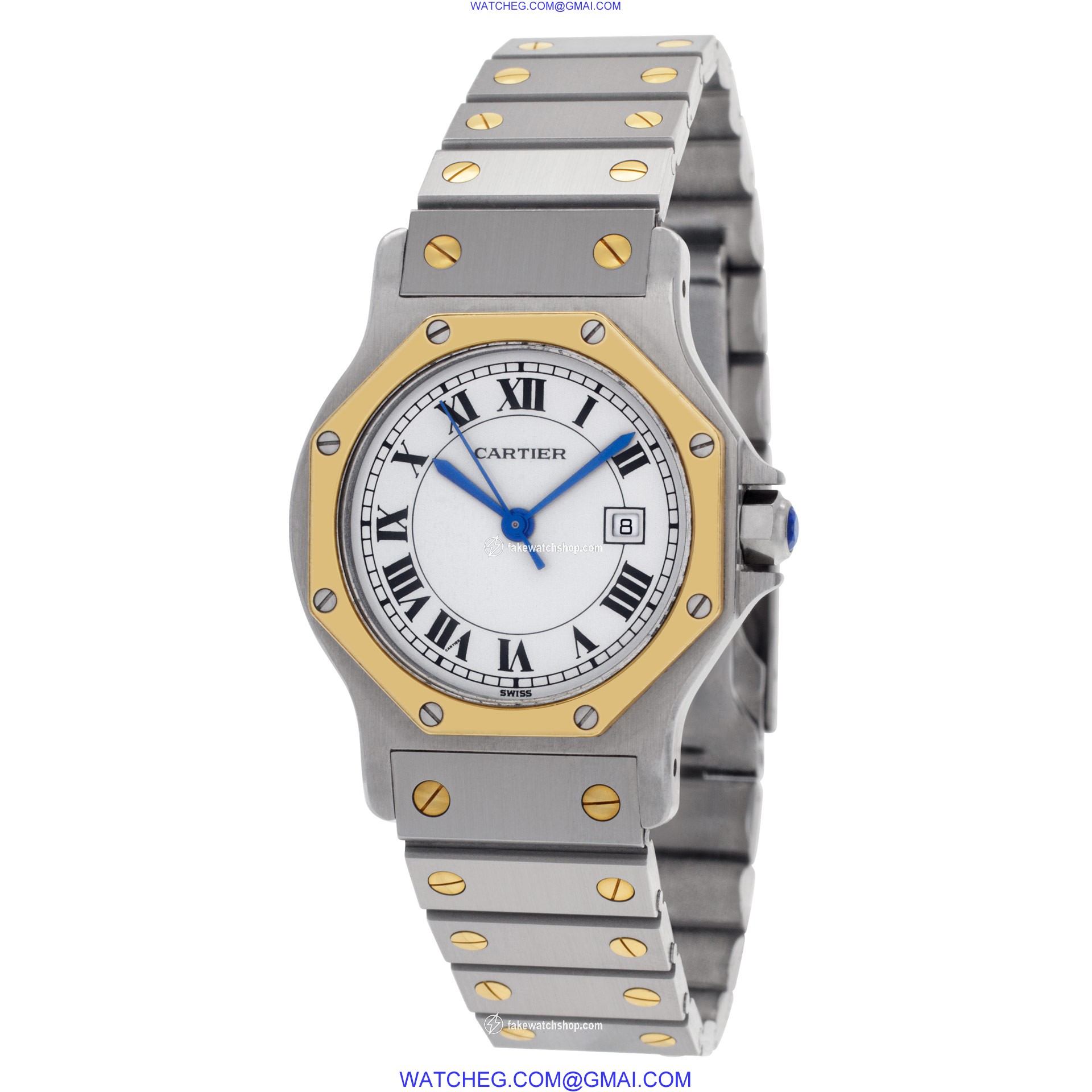 Cartier 2966 Santos Automatic Female 18k gold & Stainless Steel 3