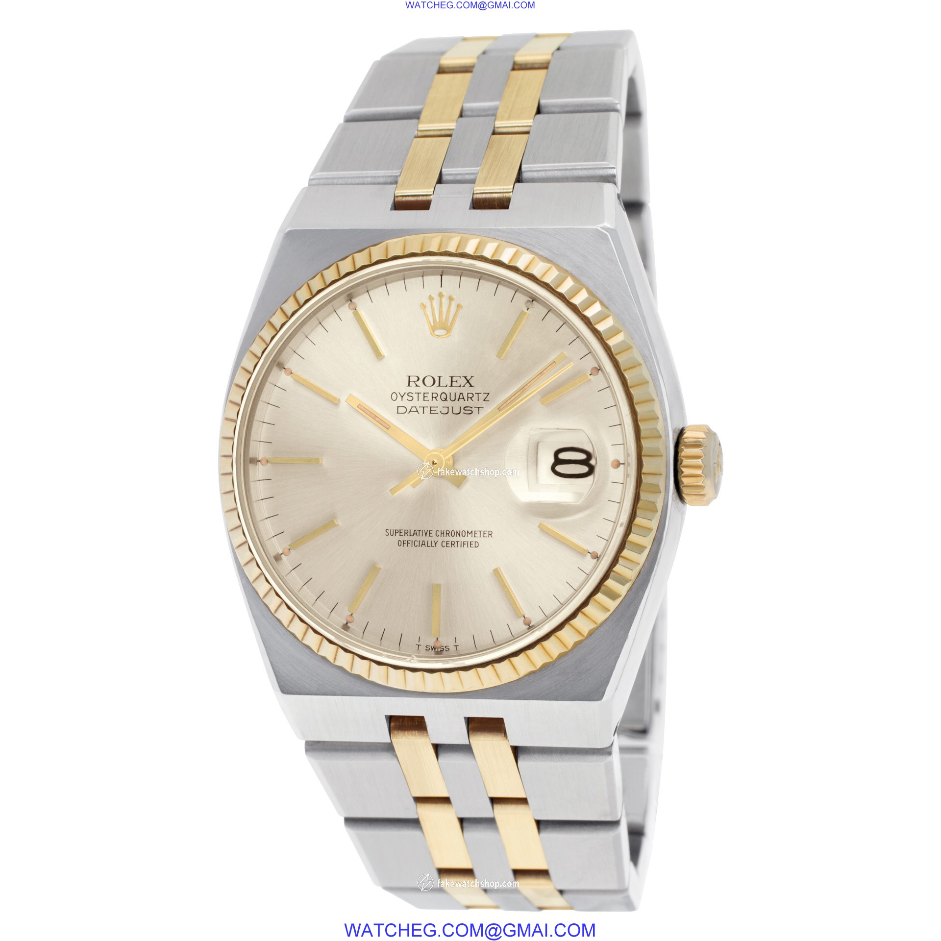 Rolex 17013 Oyster Quartz Quartz Unisex 14k gold & Stainless Steel 3