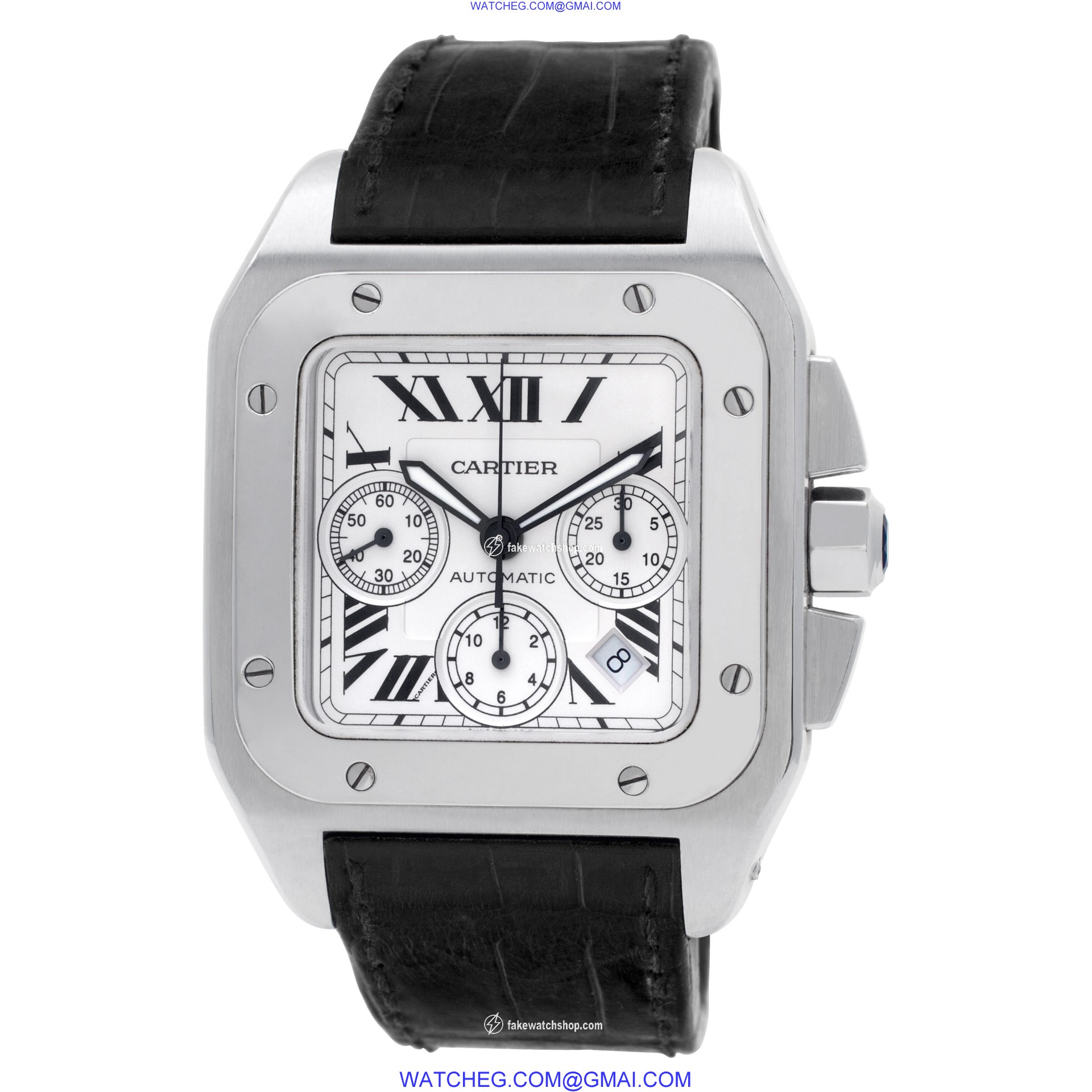 Cartier W20090x8 Santos 100 Automatic Male Stainless Steel 3