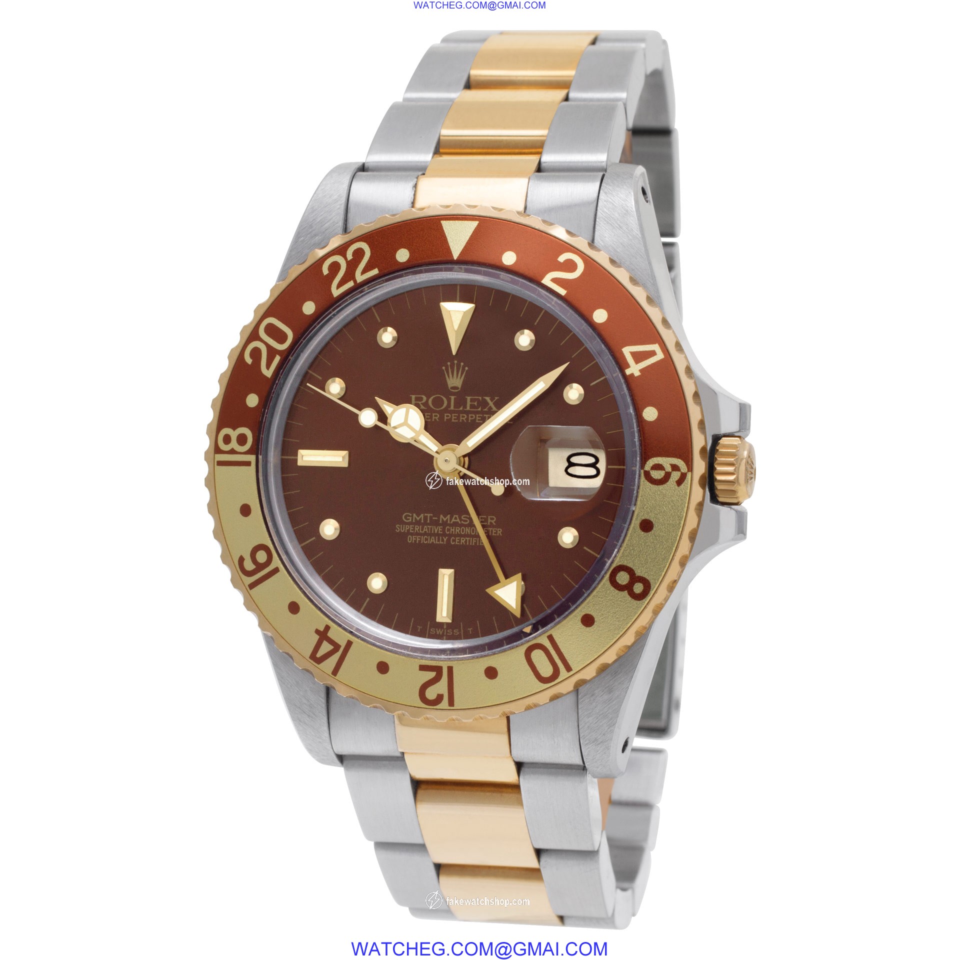 Rolex 16753 GMT-Master Automatic Male 18k gold & Stainless Steel 3