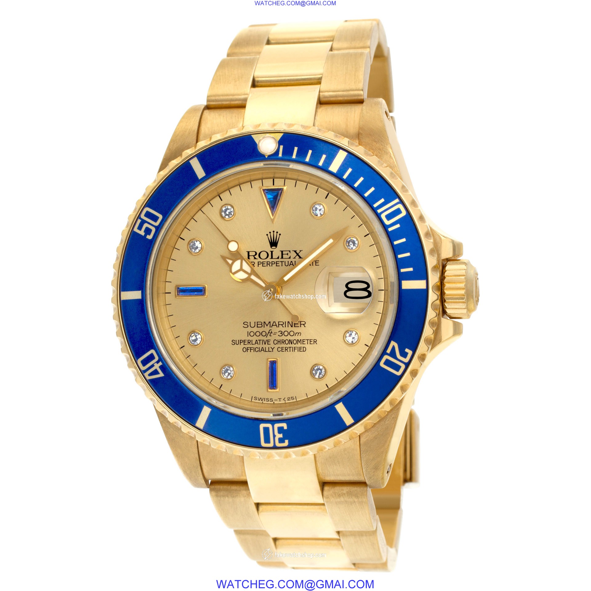 Rolex 16808 Submariner Automatic Male 18k yellow gold 3