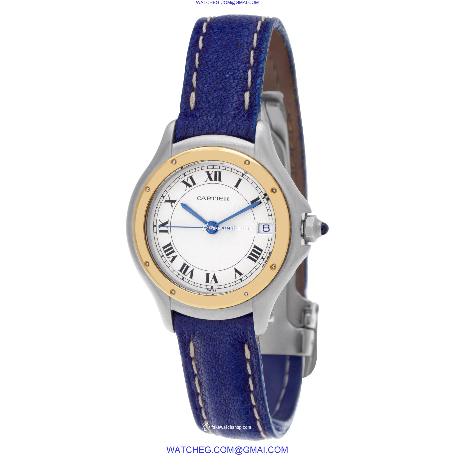 Cartier 187908C Cougar Quartz Unisex 18k gold & Stainless Steel 3