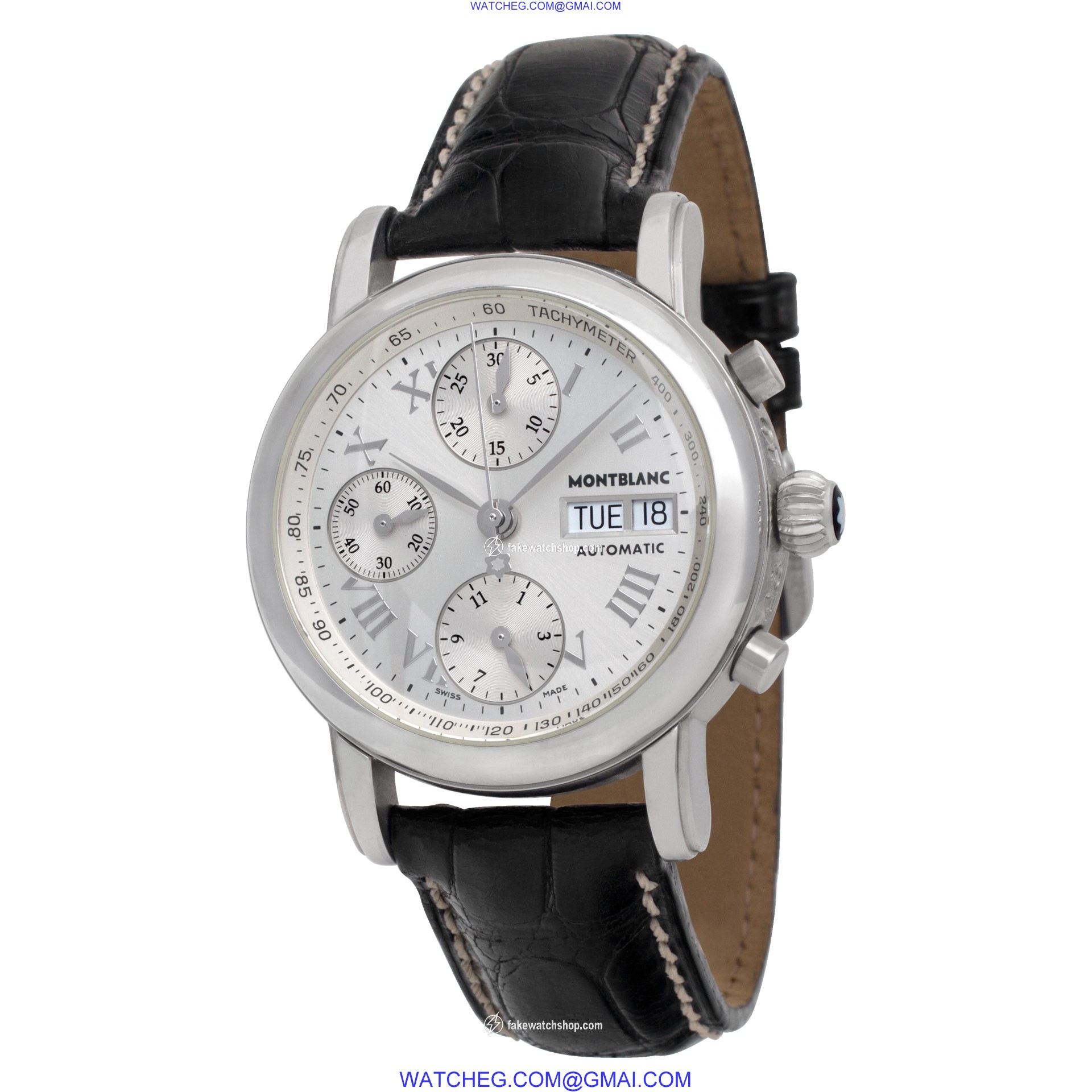 MontBlanc 7016 Chronograph Automatic Male Stainless Steel 3