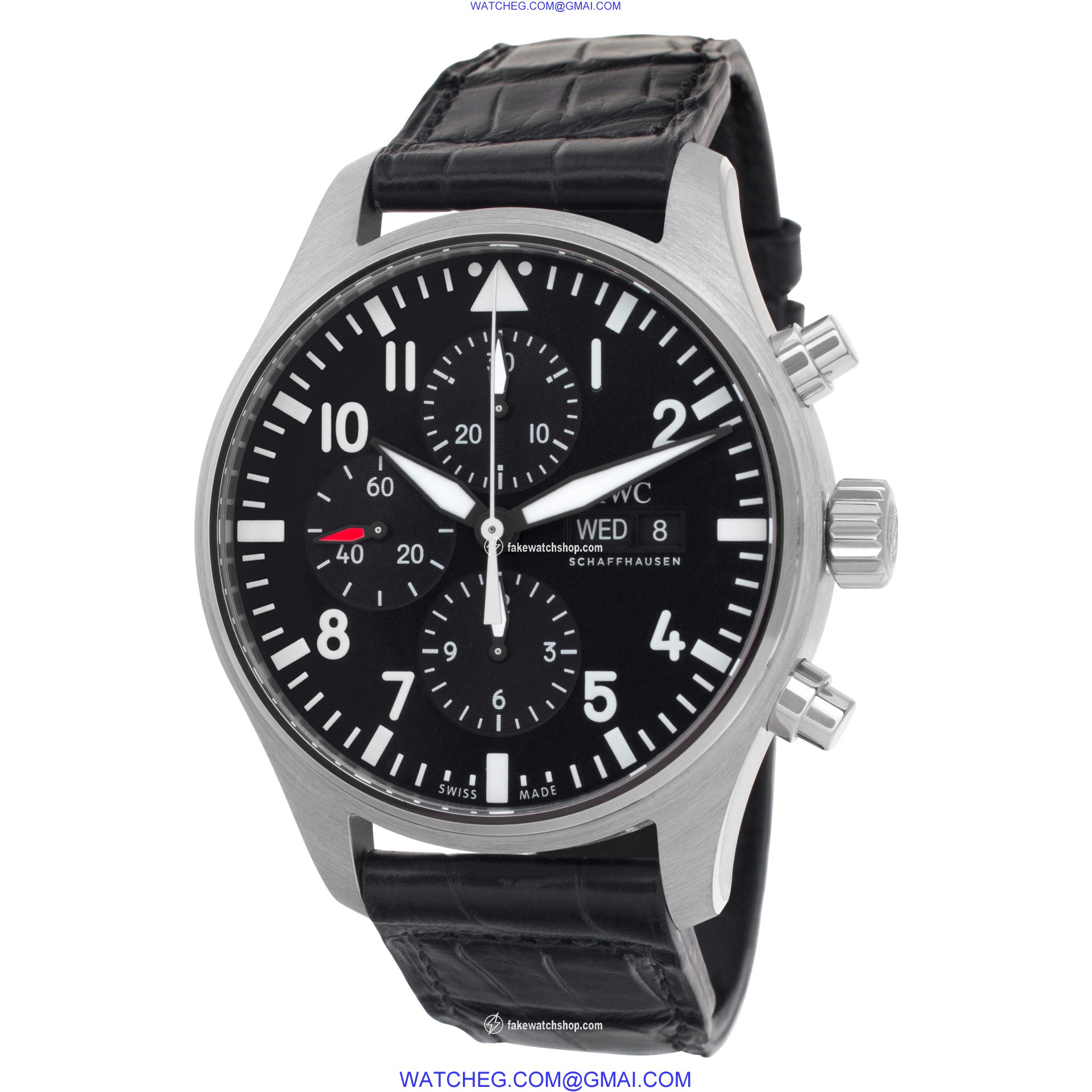 IWC iw377709 Pilots Chronograph Automatic Male Stainless Steel 3