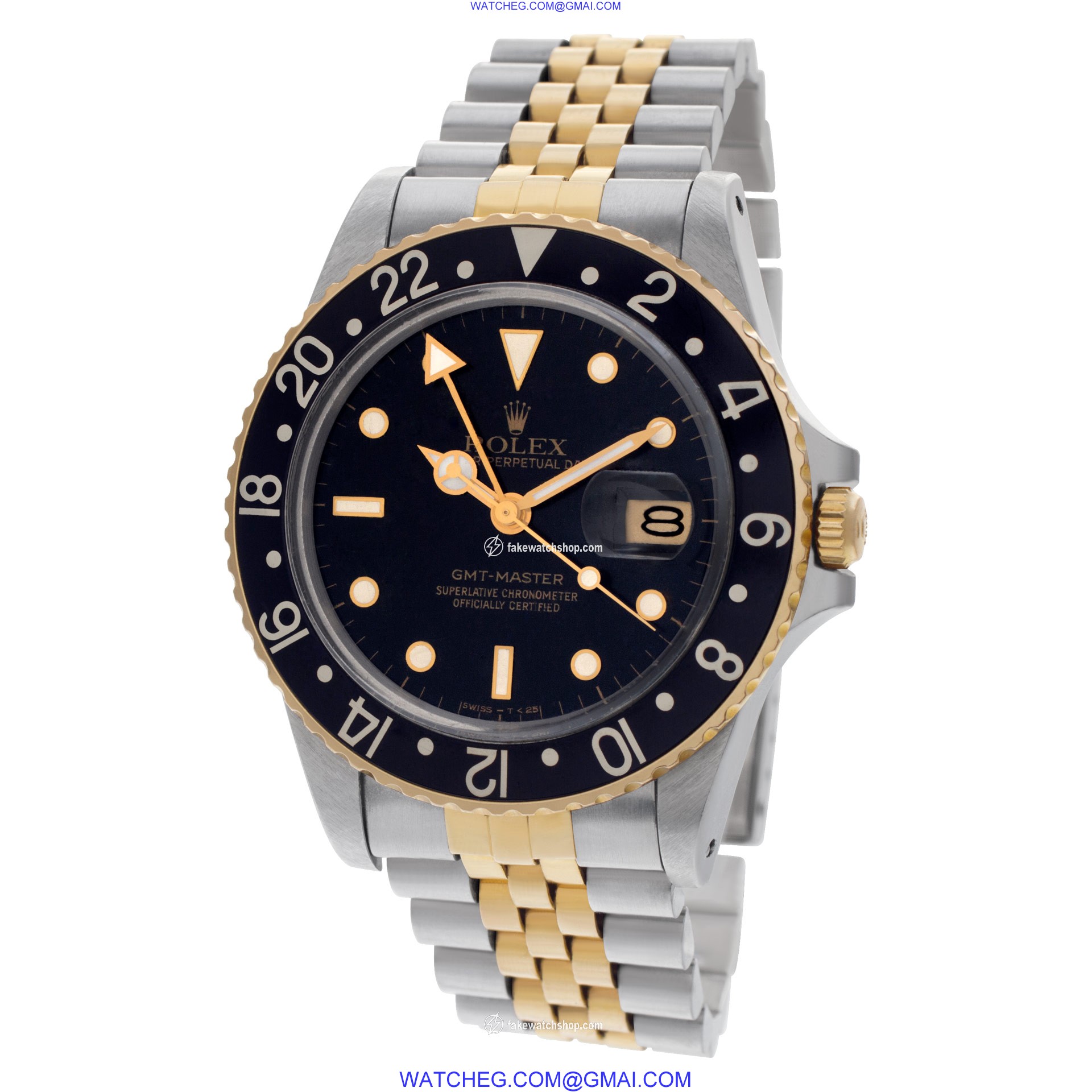 Rolex 16753 GMT-Master Automatic Male 18k gold & Stainless Steel 3