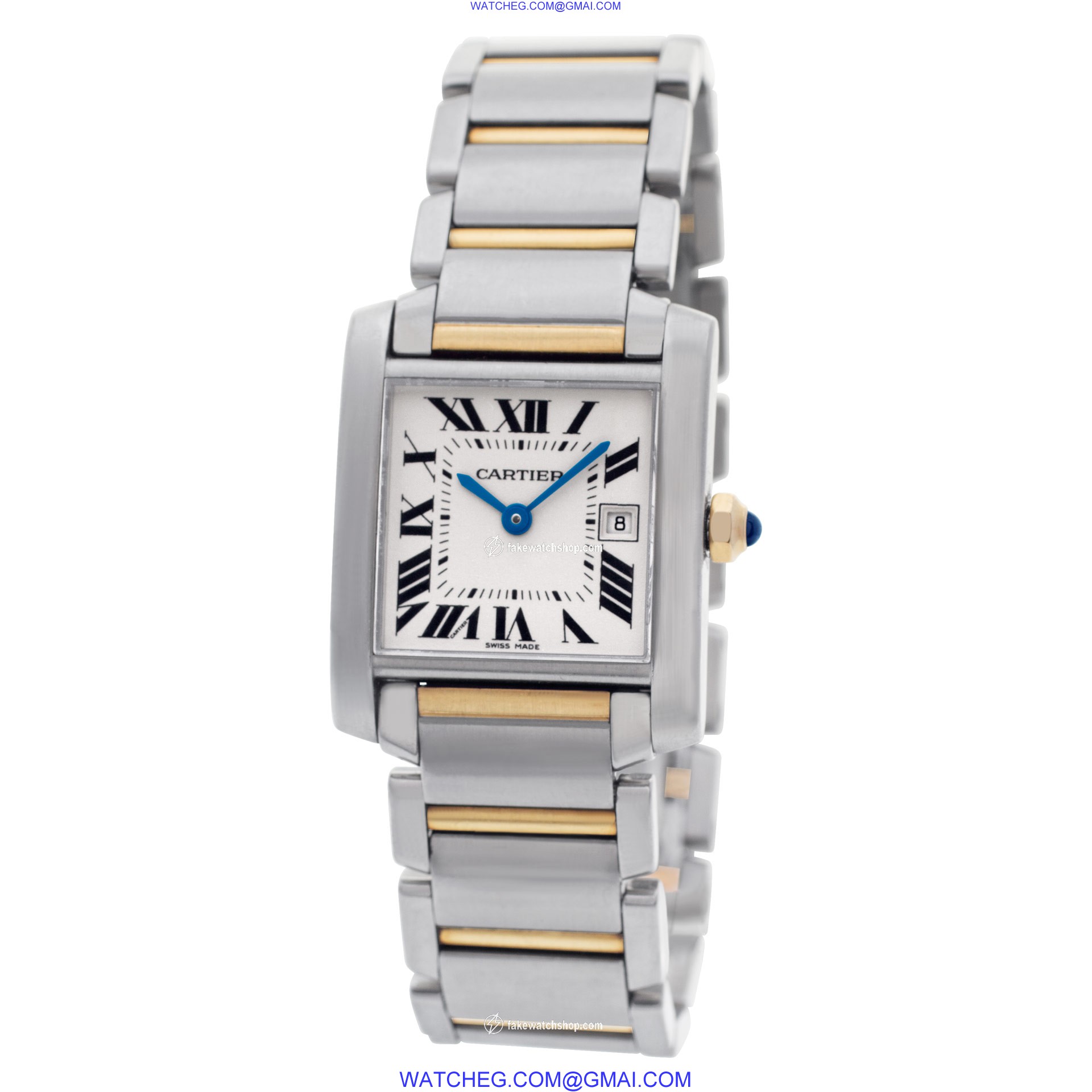 Cartier W51012Q4 Tank Francaise Quartz Unisex 18k gold & Stainless Steel 3