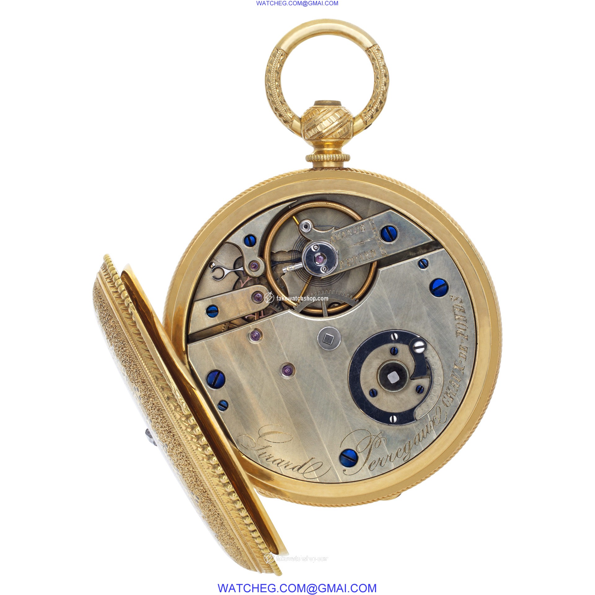 Girard Perregaux HUNTER pocket watch Manual Female 18k yellow gold 3