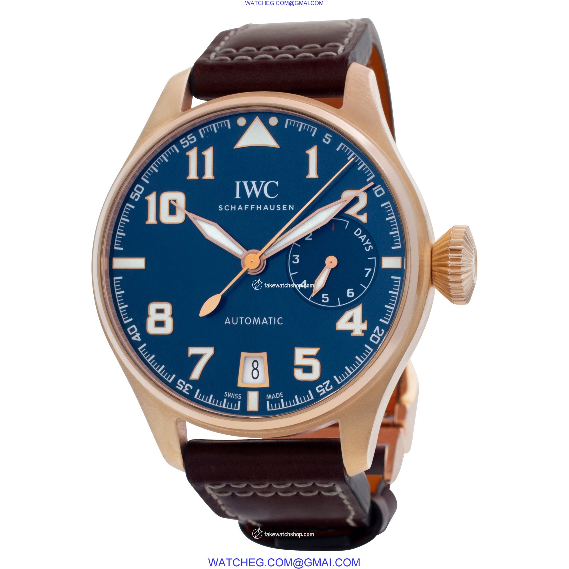 IWC IW500909 Big Pilot Saint Exupery Automatic Male 18k rose gold 3