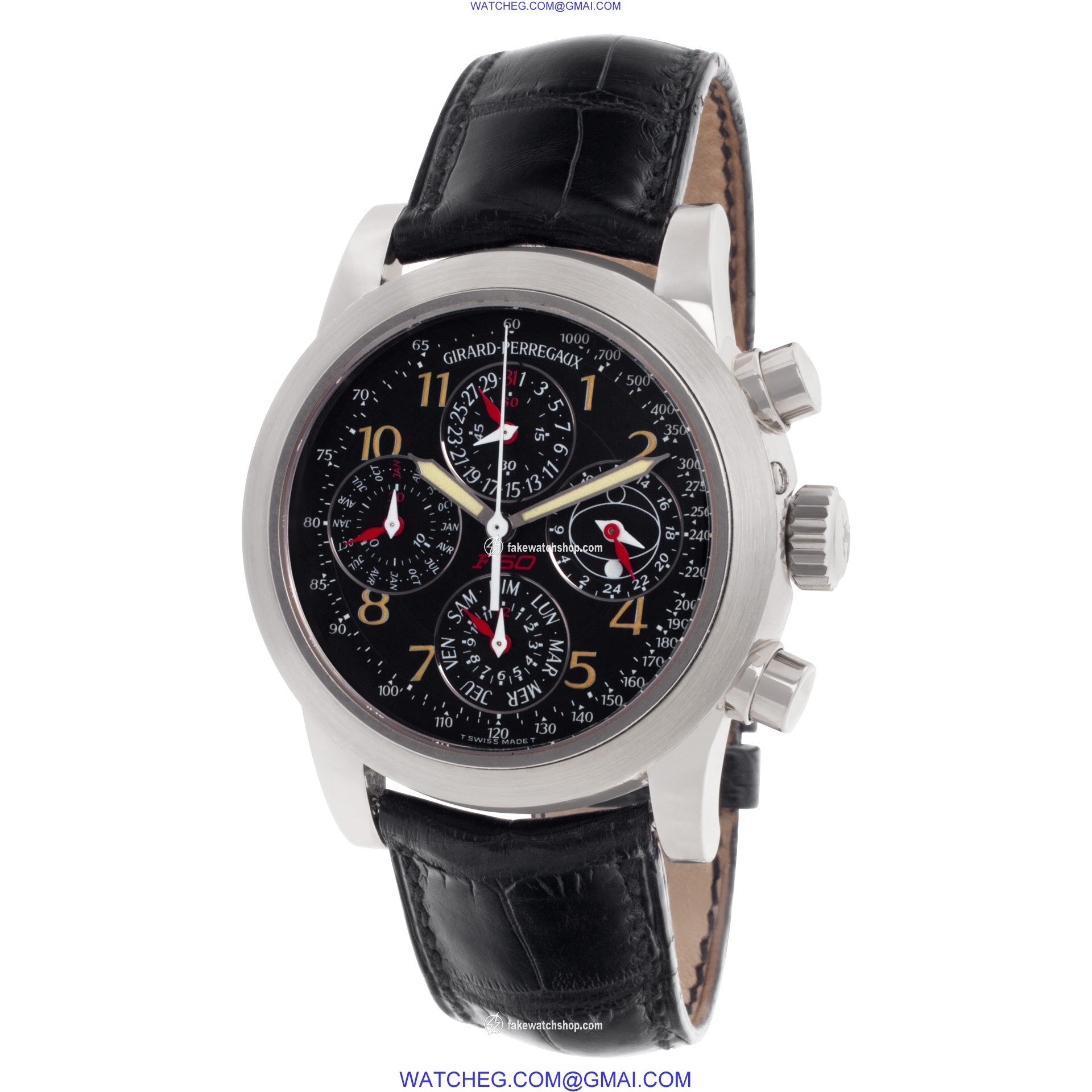 Girard Perregaux 9025 Perpetual Calendar Automatic Unisex 18k White Gold 3