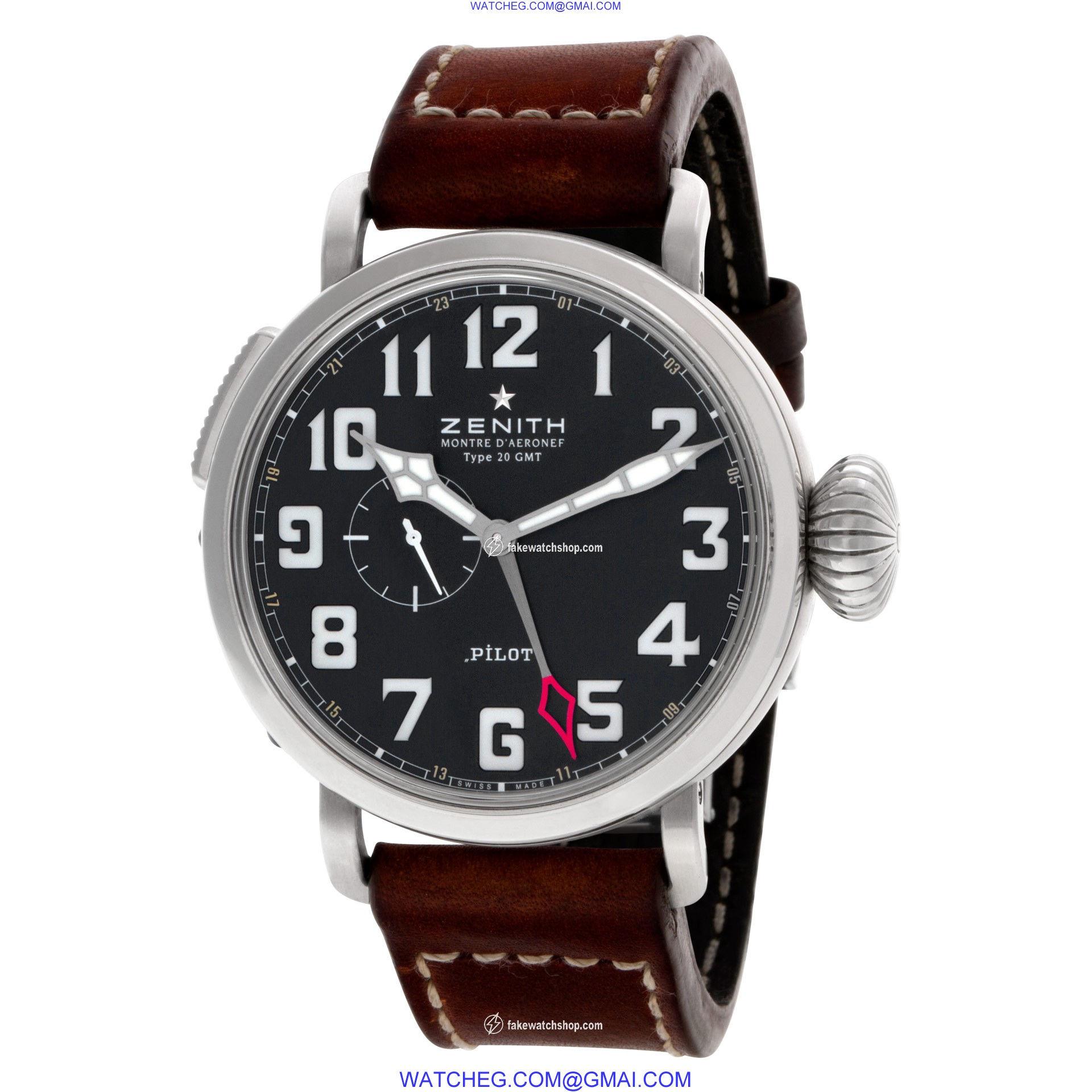 Zenith 03.2430.693 Pilot Montre D Aeronef Automatic Male Stainless Steel 3