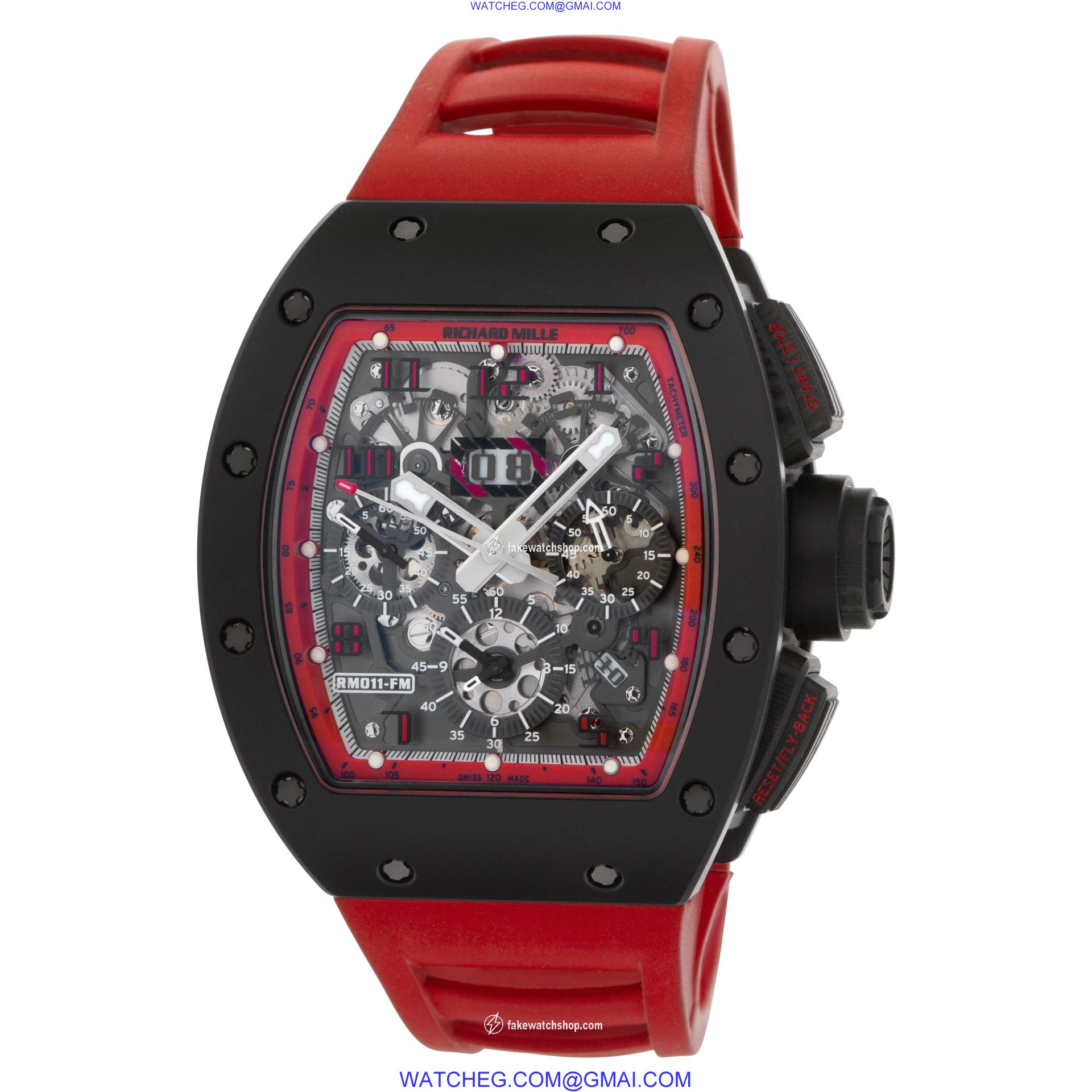 Richard Mille RM 011 CA-TZP/5985 RM 011 Automatic Male Titanium 3