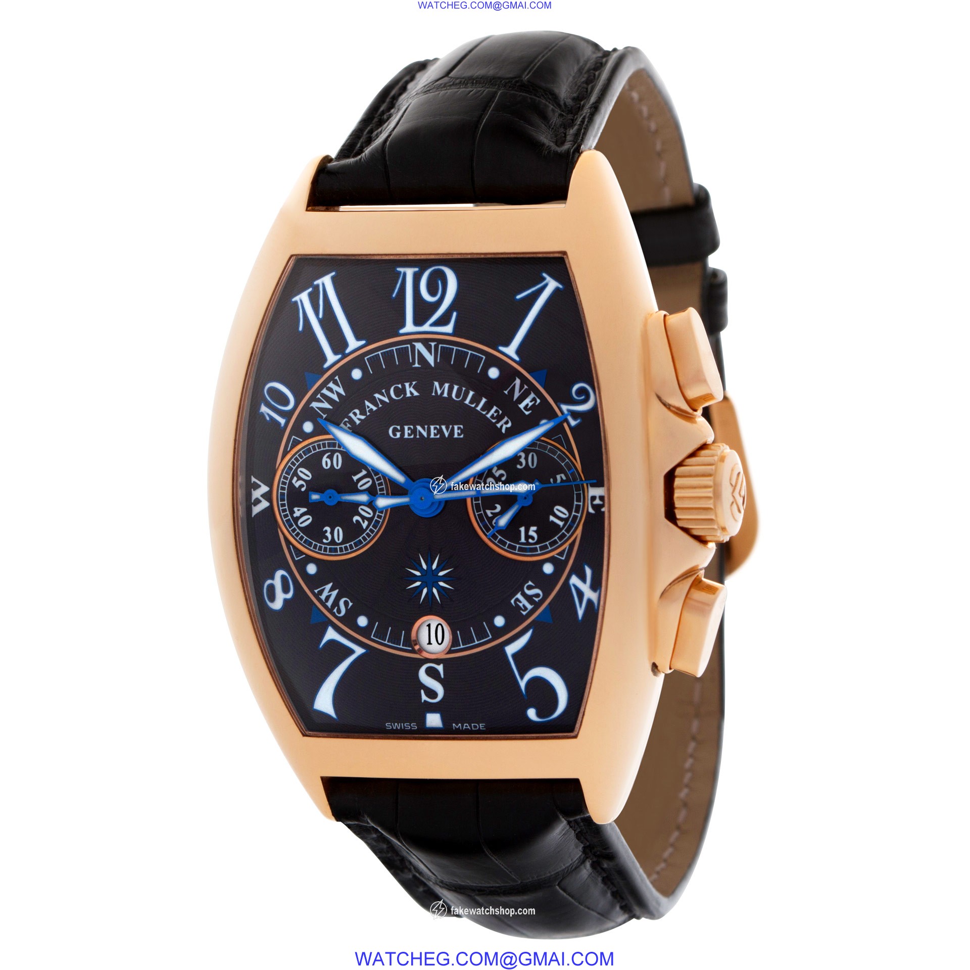 Franck Muller 8080 CC AT Curvex Automatic Male 18k Pink Gold 3