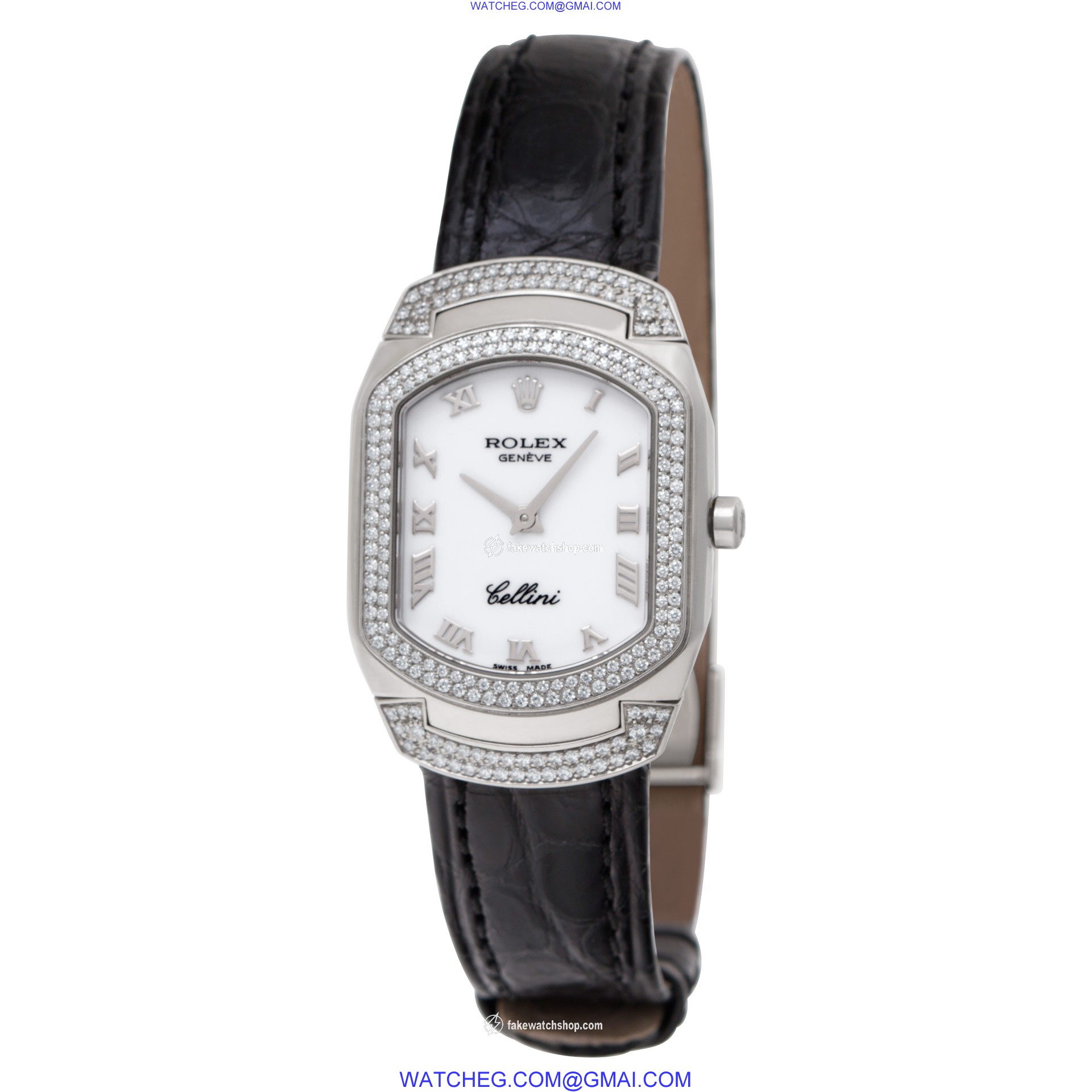 Rolex 6693 Cellini Quartz Female 18k White Gold 3
